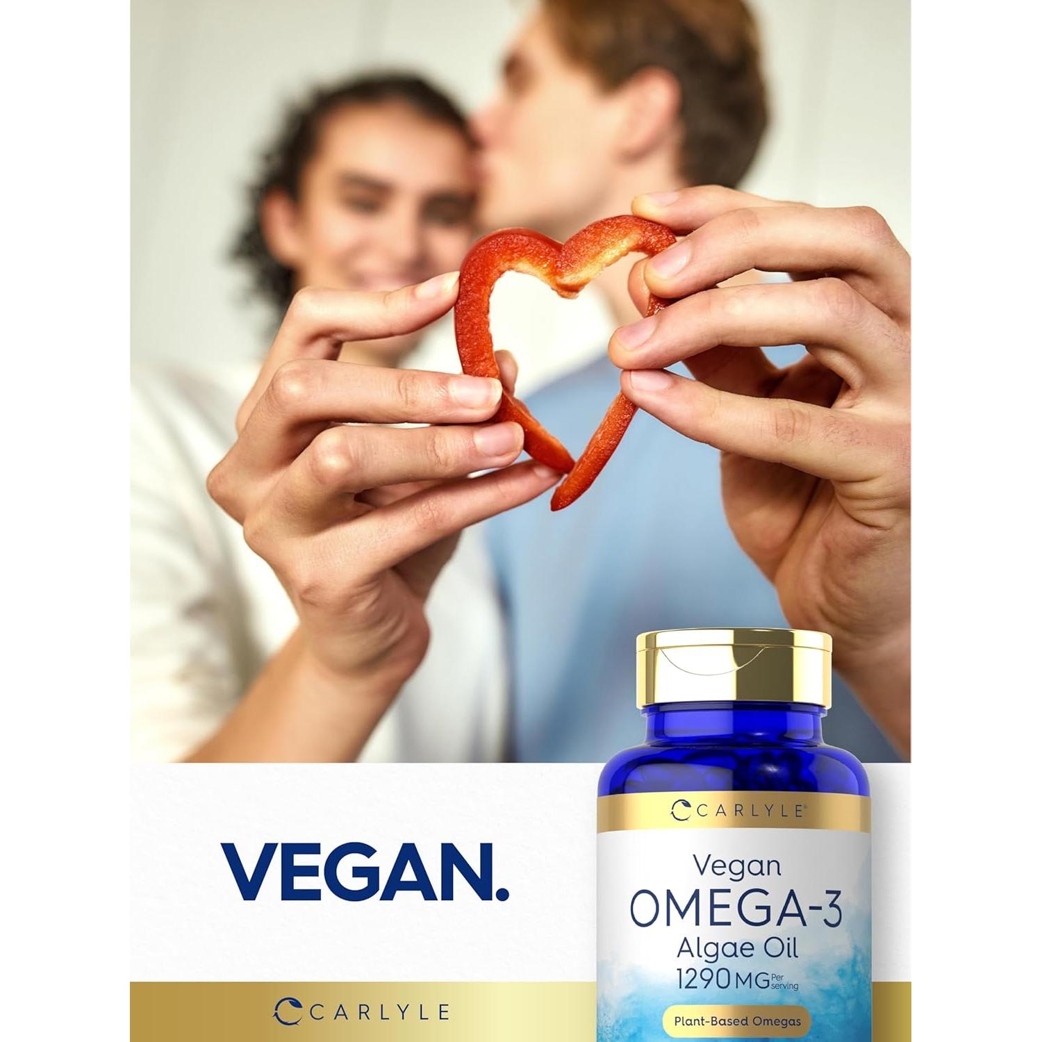Suplemento Vegano Omega 3 Carlyle 1290 mg 60 Gelatinas Blandas