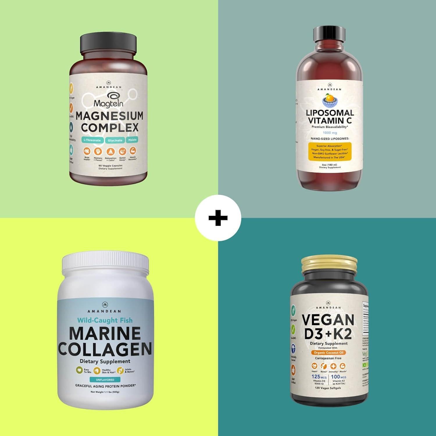 Suplemento Vegano Omega 3 AMANDEAN 120 Softgels DHA EPA