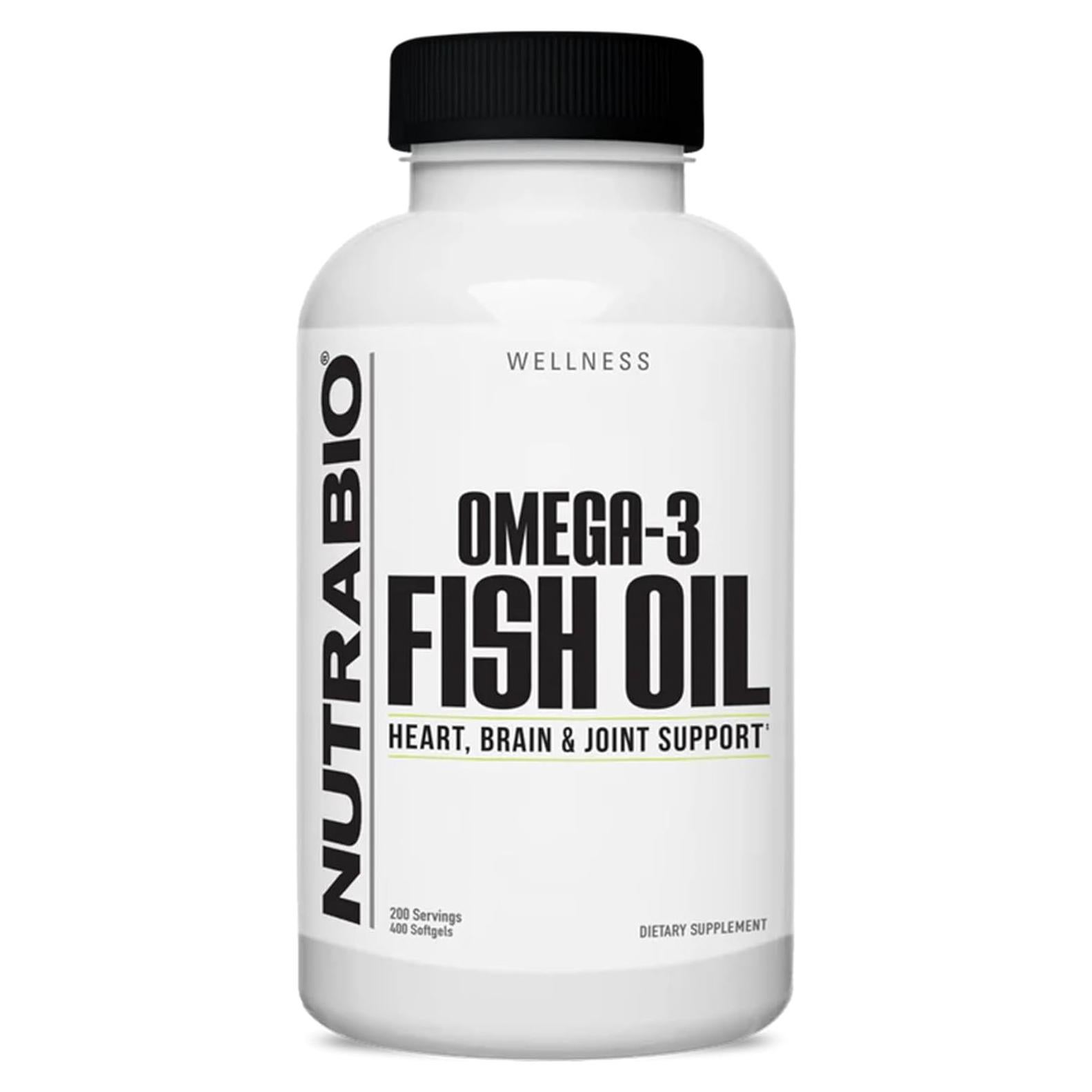 Suplemento Omega 3 NutraBio 2000mg 400 Gelatinas Blandas