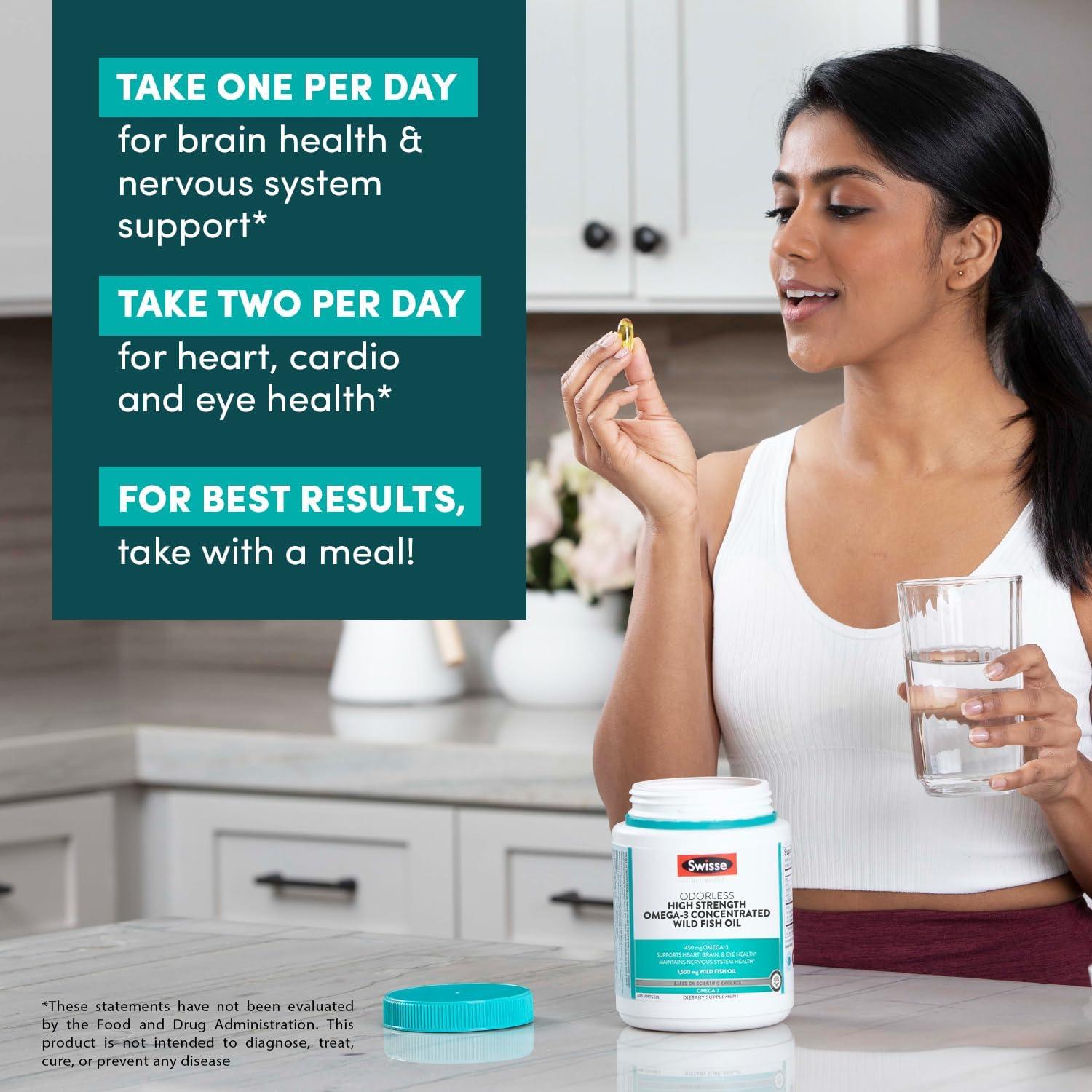 Suplemento Omega 3 Swisse 1500 mg - 400 Cápsulas Blandas