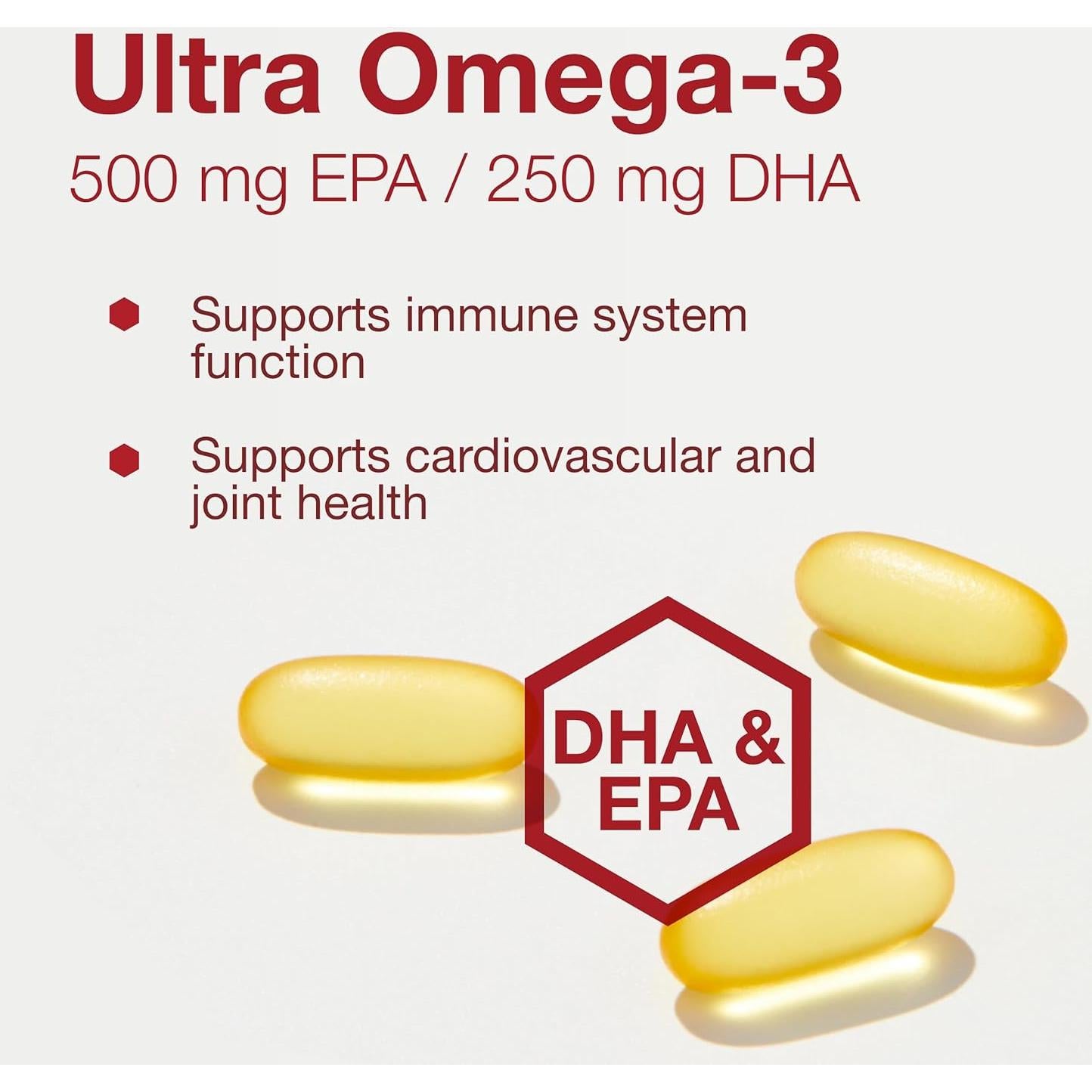 Suplemento Omega-3 Protocolo Vida 90 Gelatinas 500mg EPA 250mg DHA