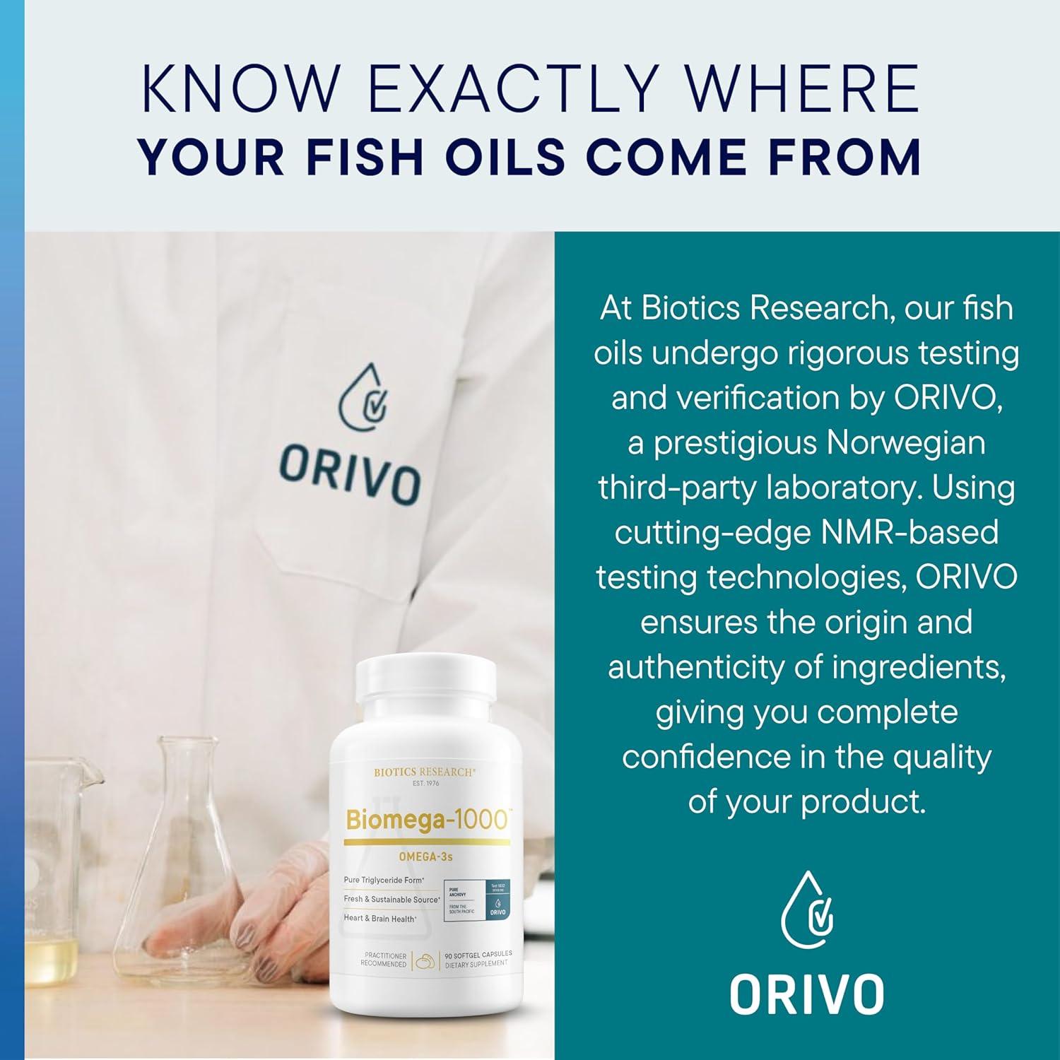 Biotics Research Biomega-1000 Omega 3 Aceite de Pescado 1000 mg - 90 Cápsulas