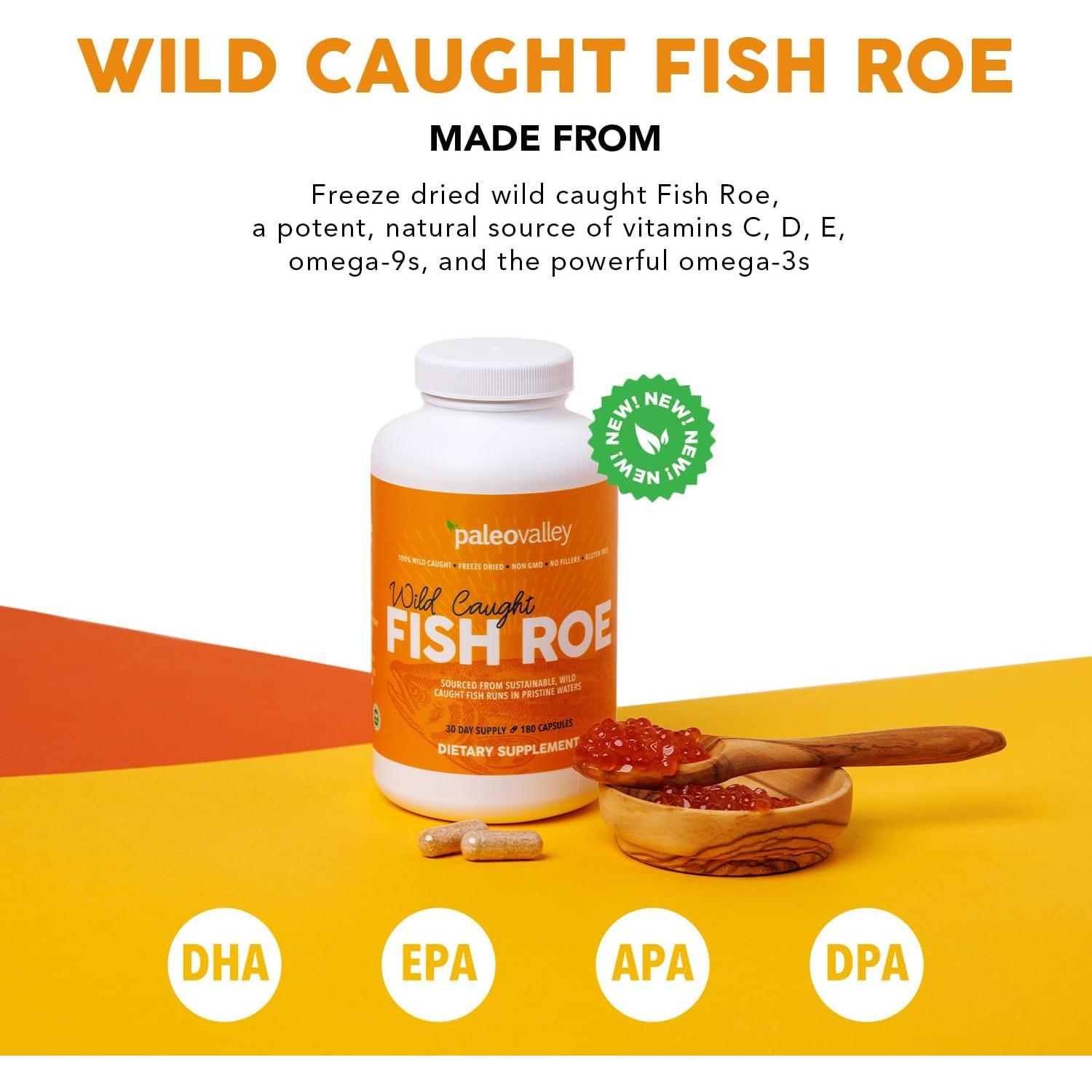 Caviar de Pescado Salvaje Paleovalley 3.69g Omega-3 Natural