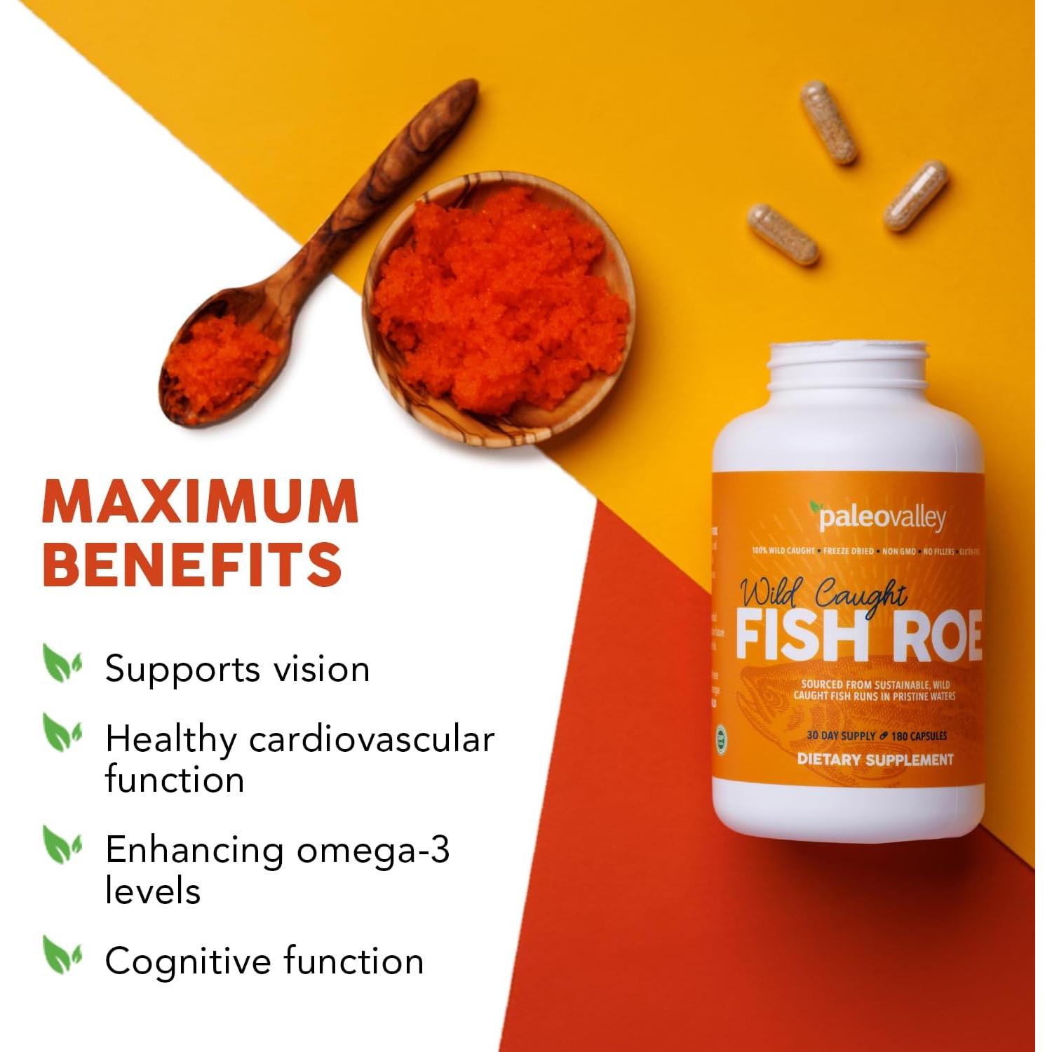 Caviar de Pescado Salvaje Paleovalley 3.69g Omega-3 Natural