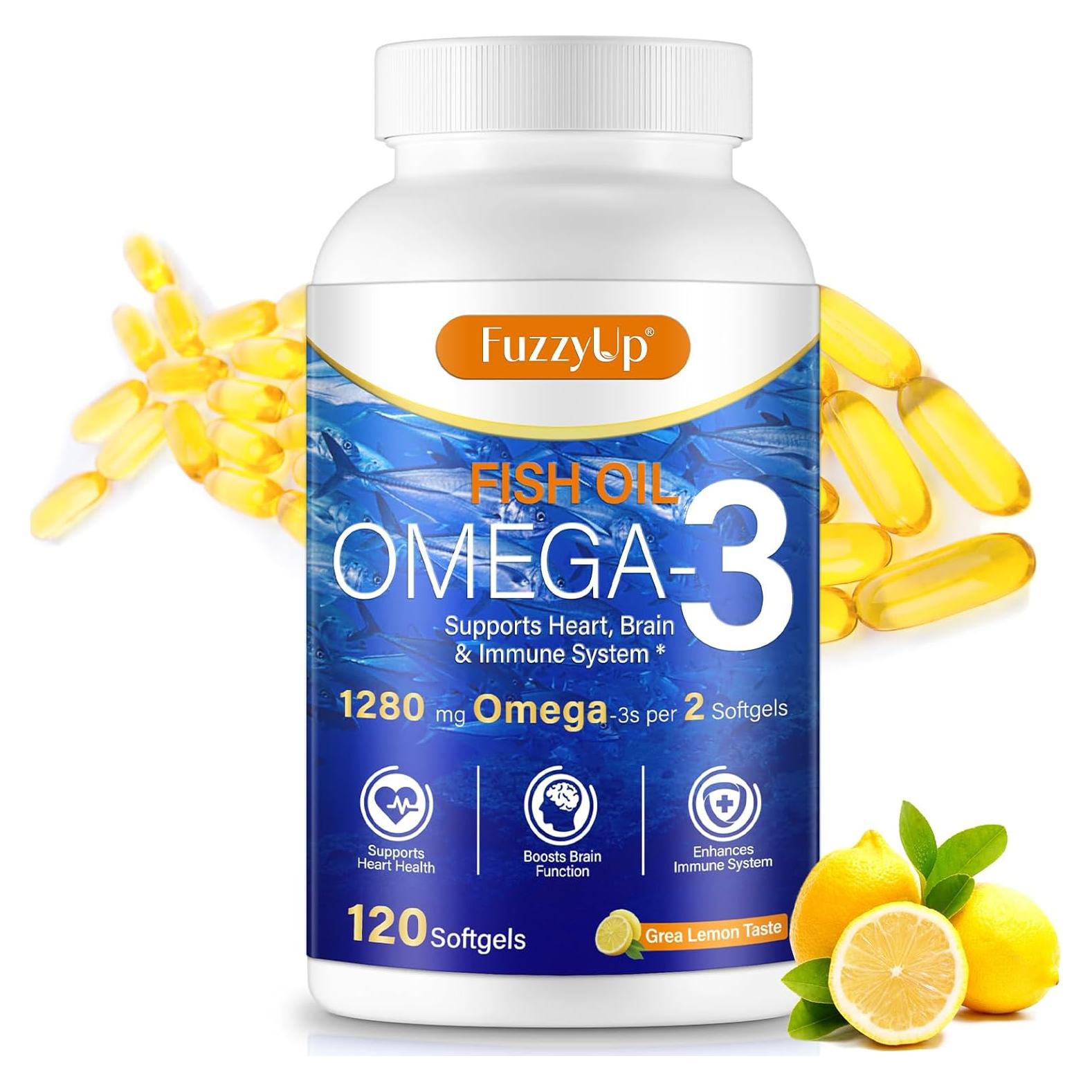 Suplemento Aceite de Pescado Omega 3 Fuz 1280mg 120 Cápsulas