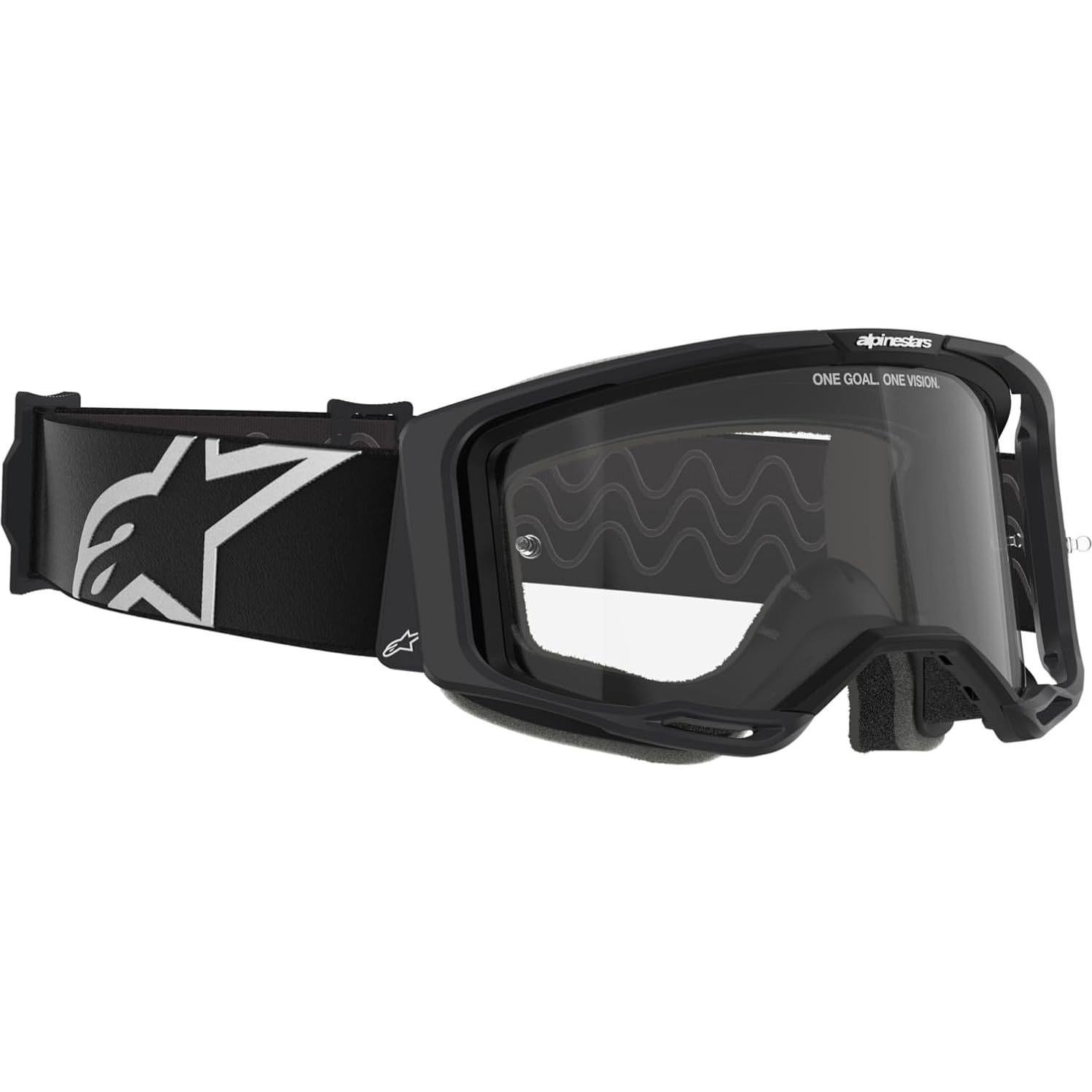 Gafas Alpinestars Vision 8 MX ATV MTB Negro Lente Clara