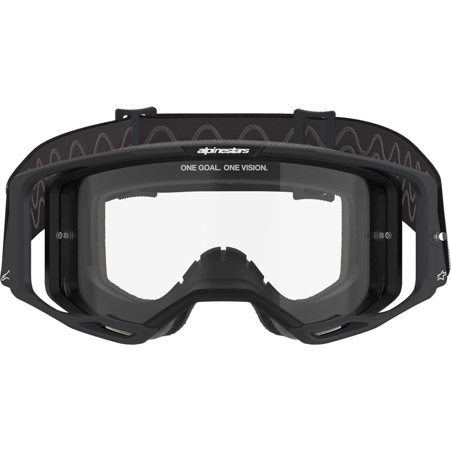 Gafas Alpinestars Vision 8 MX ATV MTB Negro Lente Clara