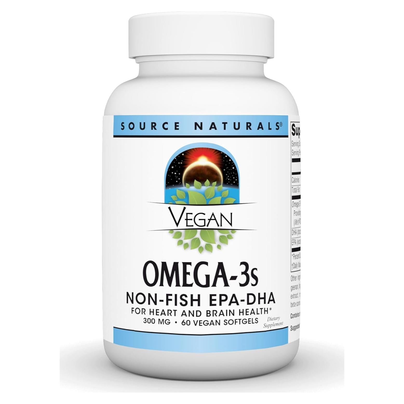 Omega-3s Veganos Source Naturals 300 mg - 60 Gelatinas