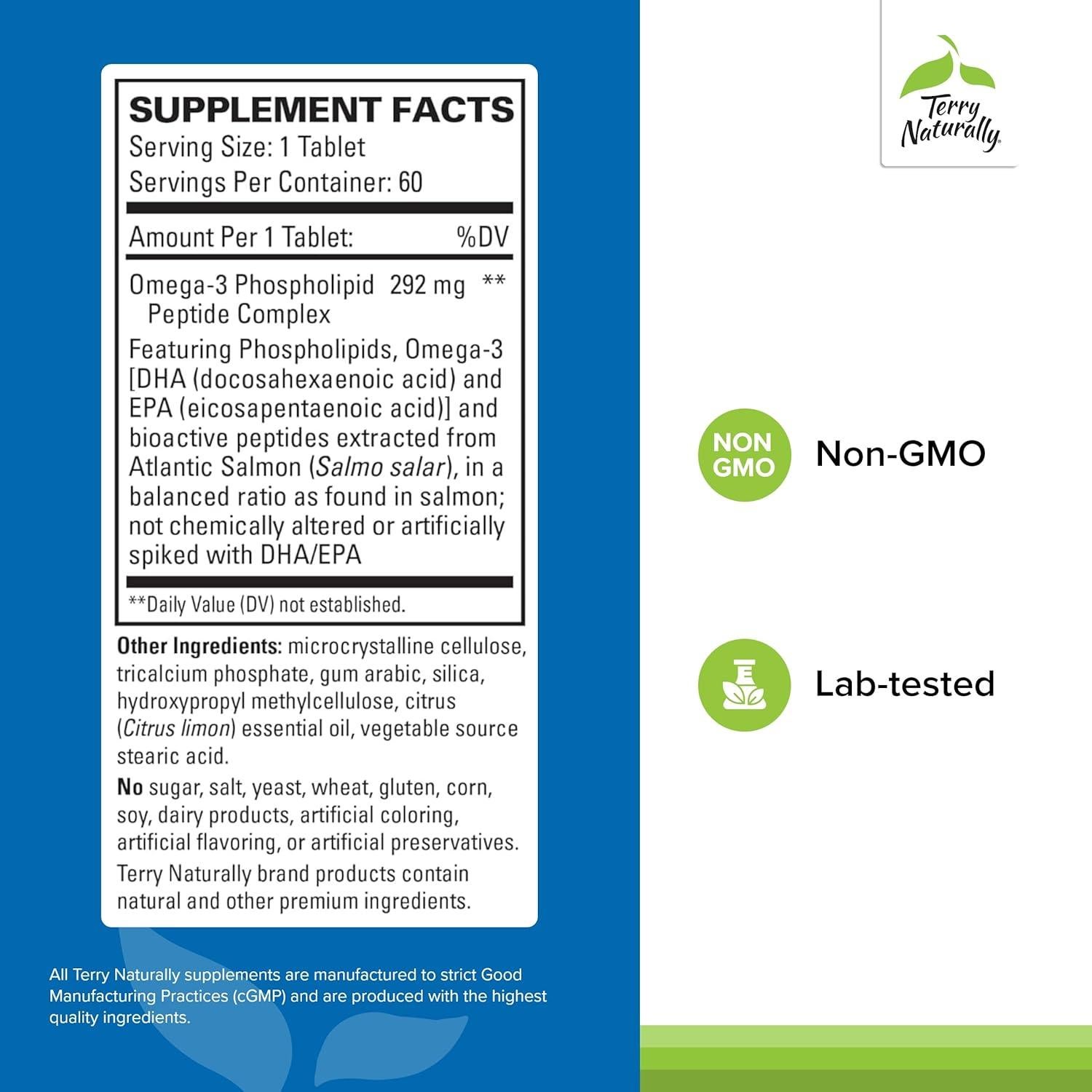 Terry Naturally Vectomega Omega-3 - 60 Tabletas EPA DHA