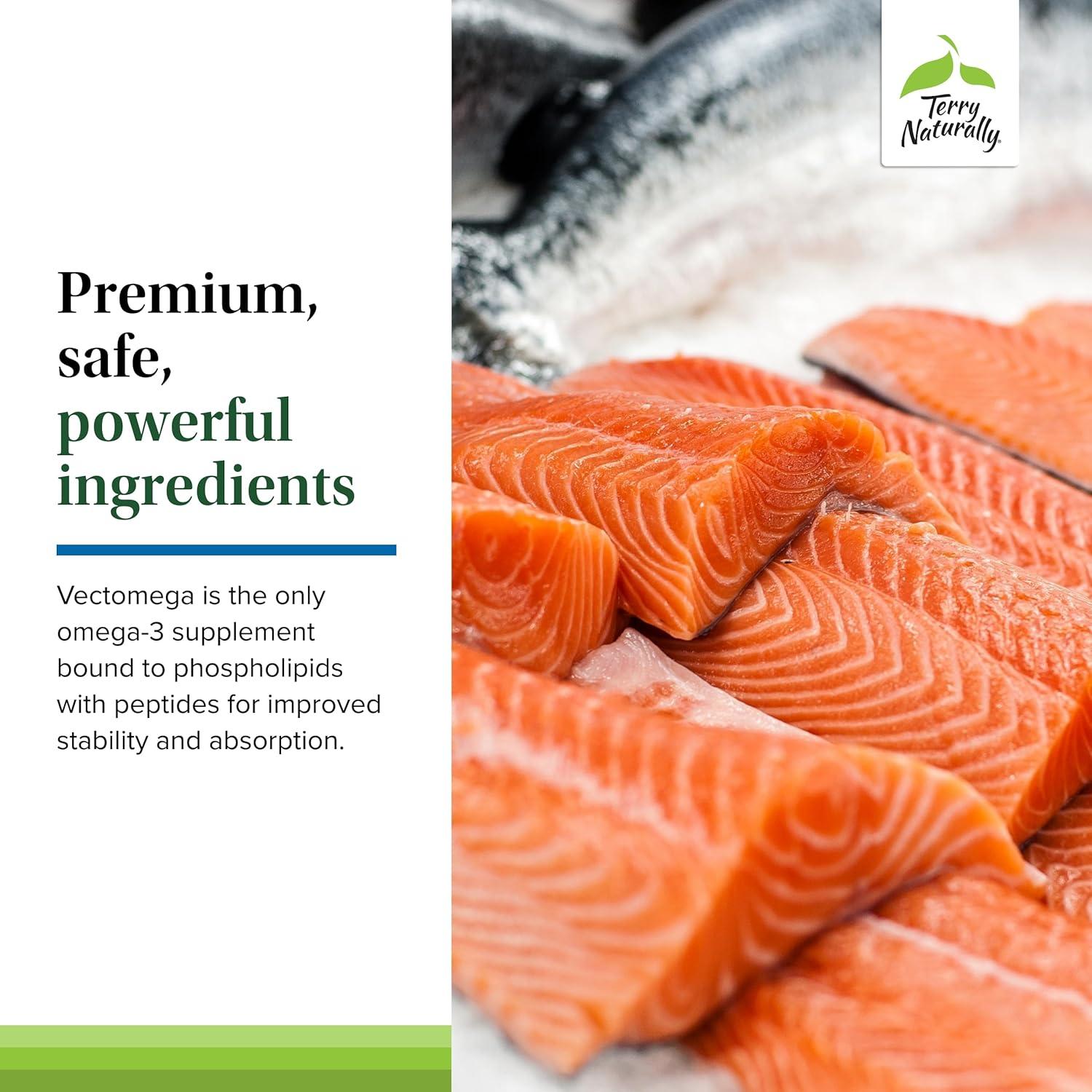 Terry Naturally Vectomega Omega-3 - 60 Tabletas EPA DHA