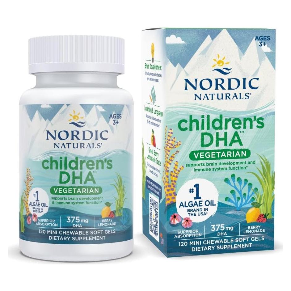 Suplemento Omega-3 DHA Vegetariano Nordic Naturals 120 Gominolas