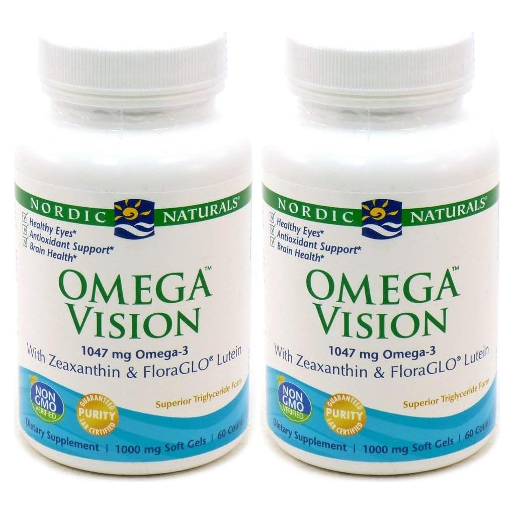 Omega Vision Nordic Naturals - 60 Geles Blandos - 1460 mg Omega-3