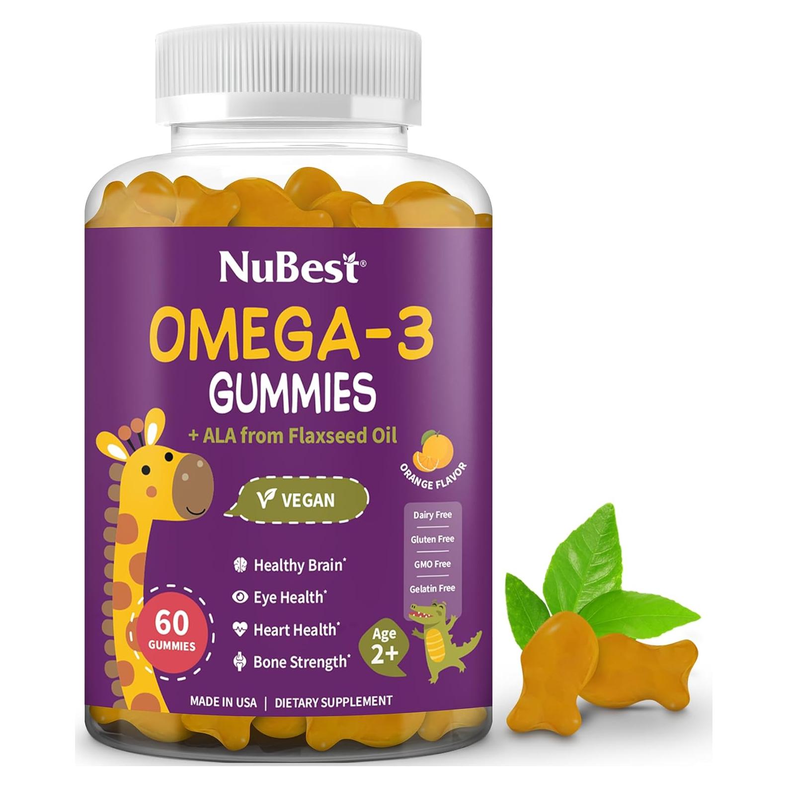 Gomitas Omega 3 NuBest Veganas para Niños 60 Unidades