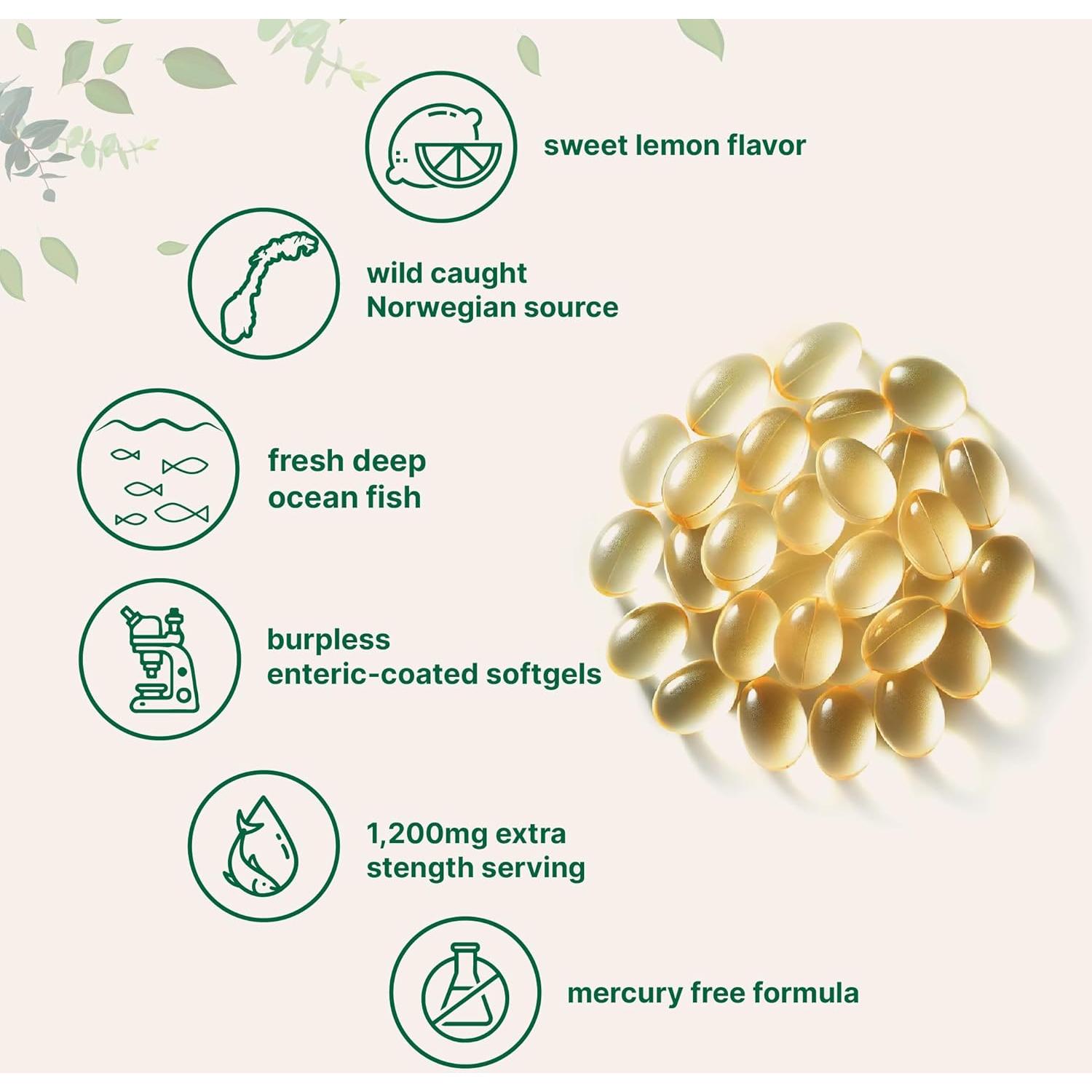 Suplemento Omega 3 Micro Ingredients 1200mg 240 Gelatinas Blandas