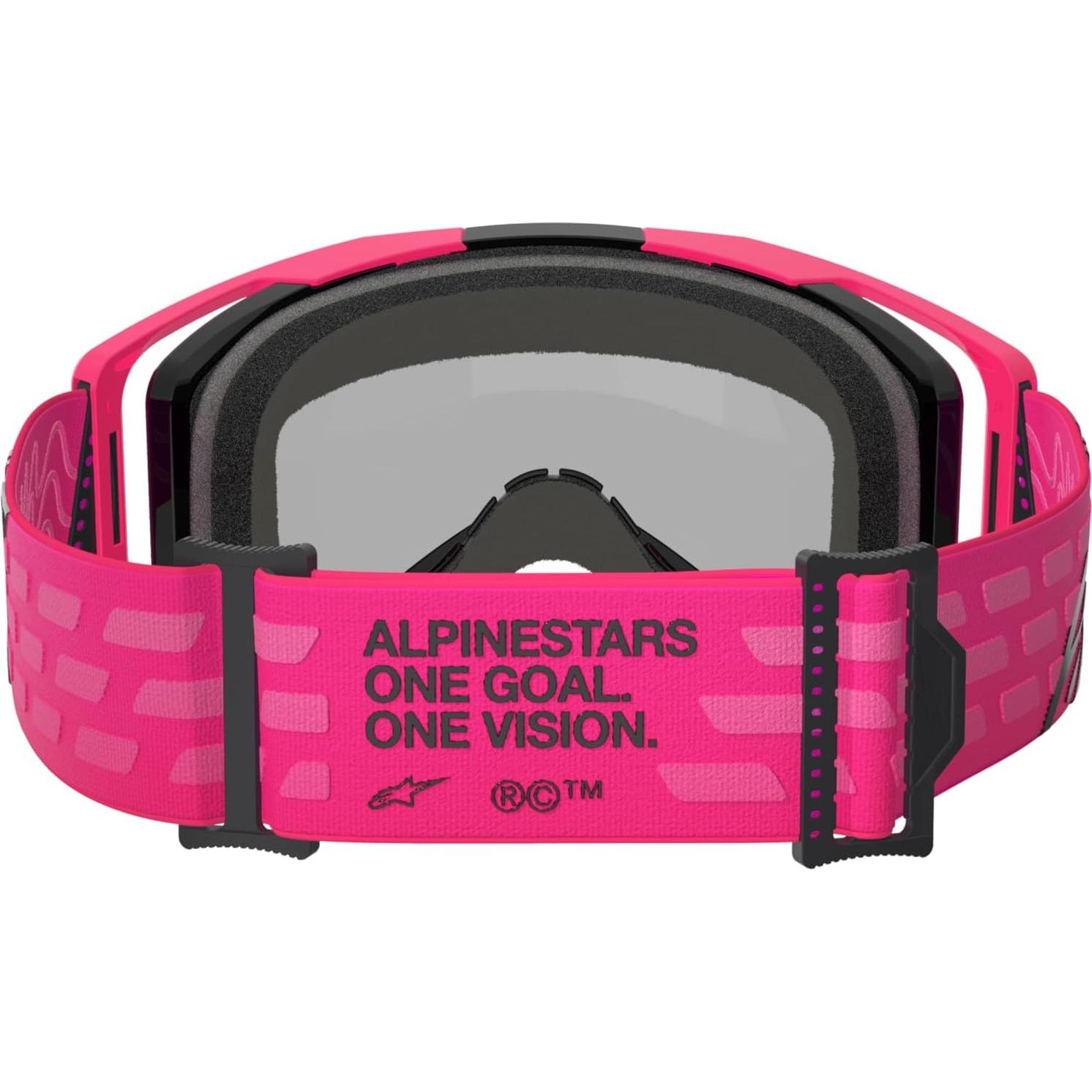 Gafas Alpinestars Vision 8 MX ATV MTB Rosa Lente Roja