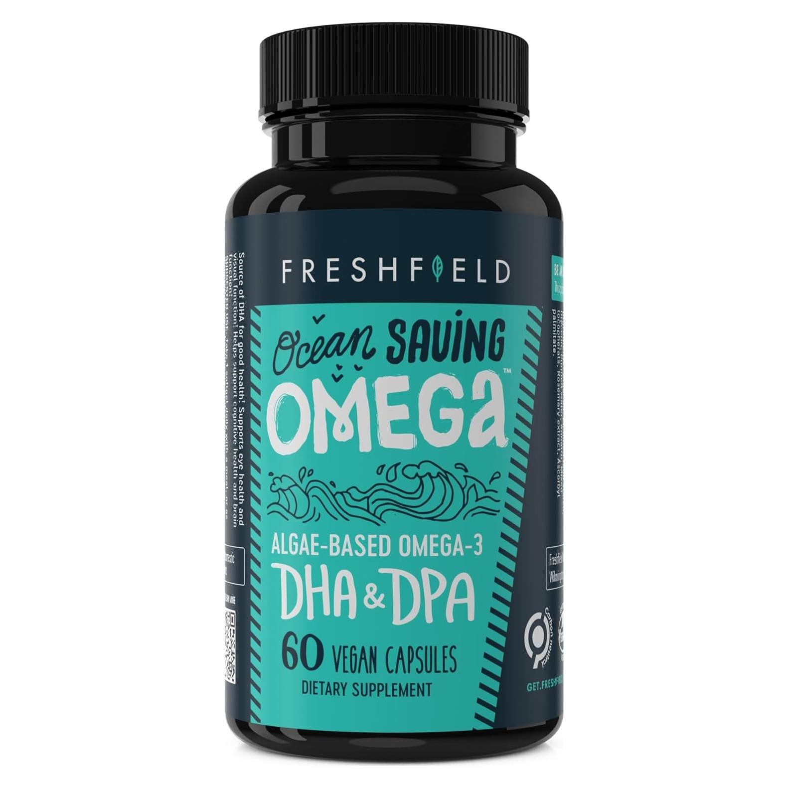 Suplemento Omega 3 DHA Ocean Saving 60 Cápsulas de Algas