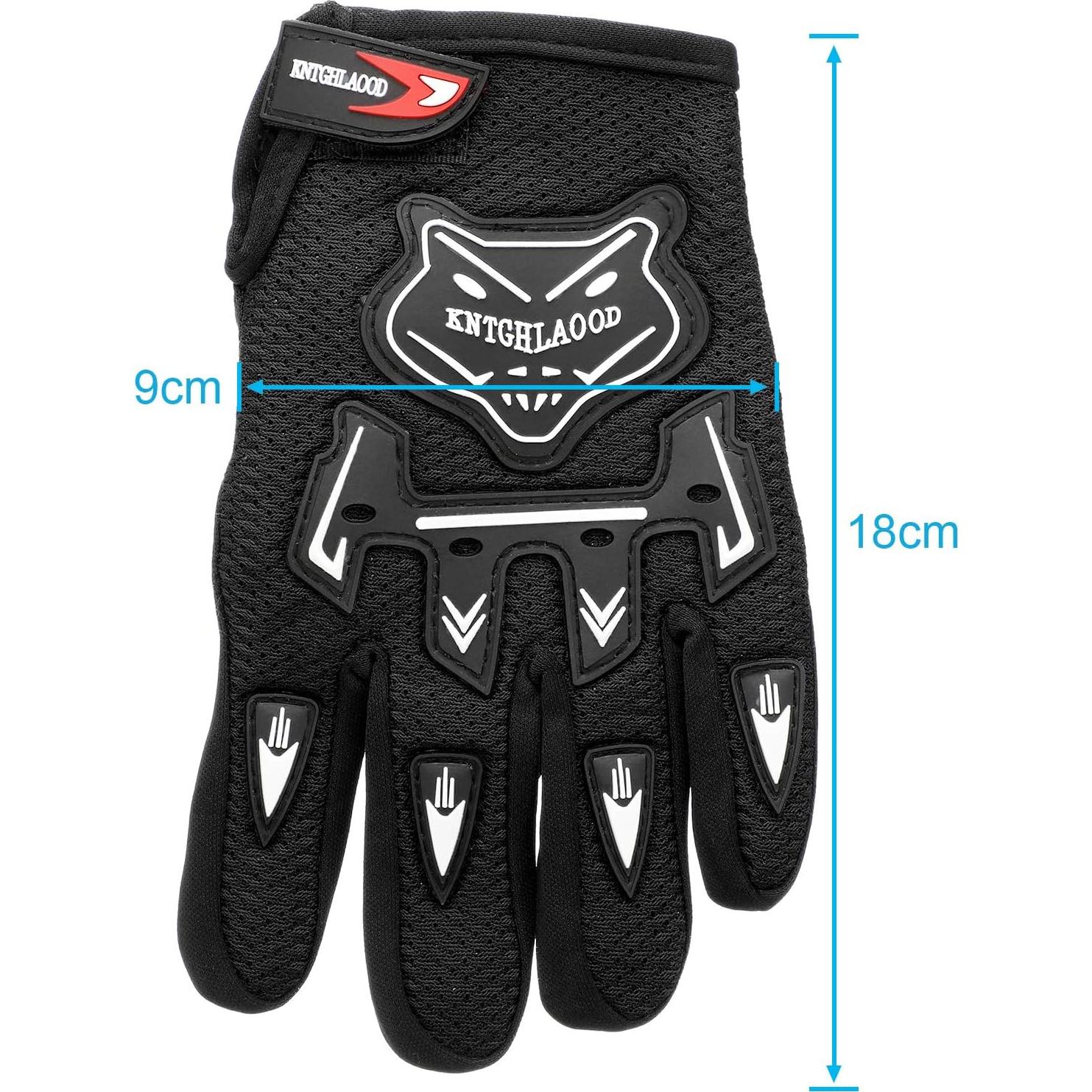 Guantes de Motocicleta Frienda para Niños 18x9 cm Negros