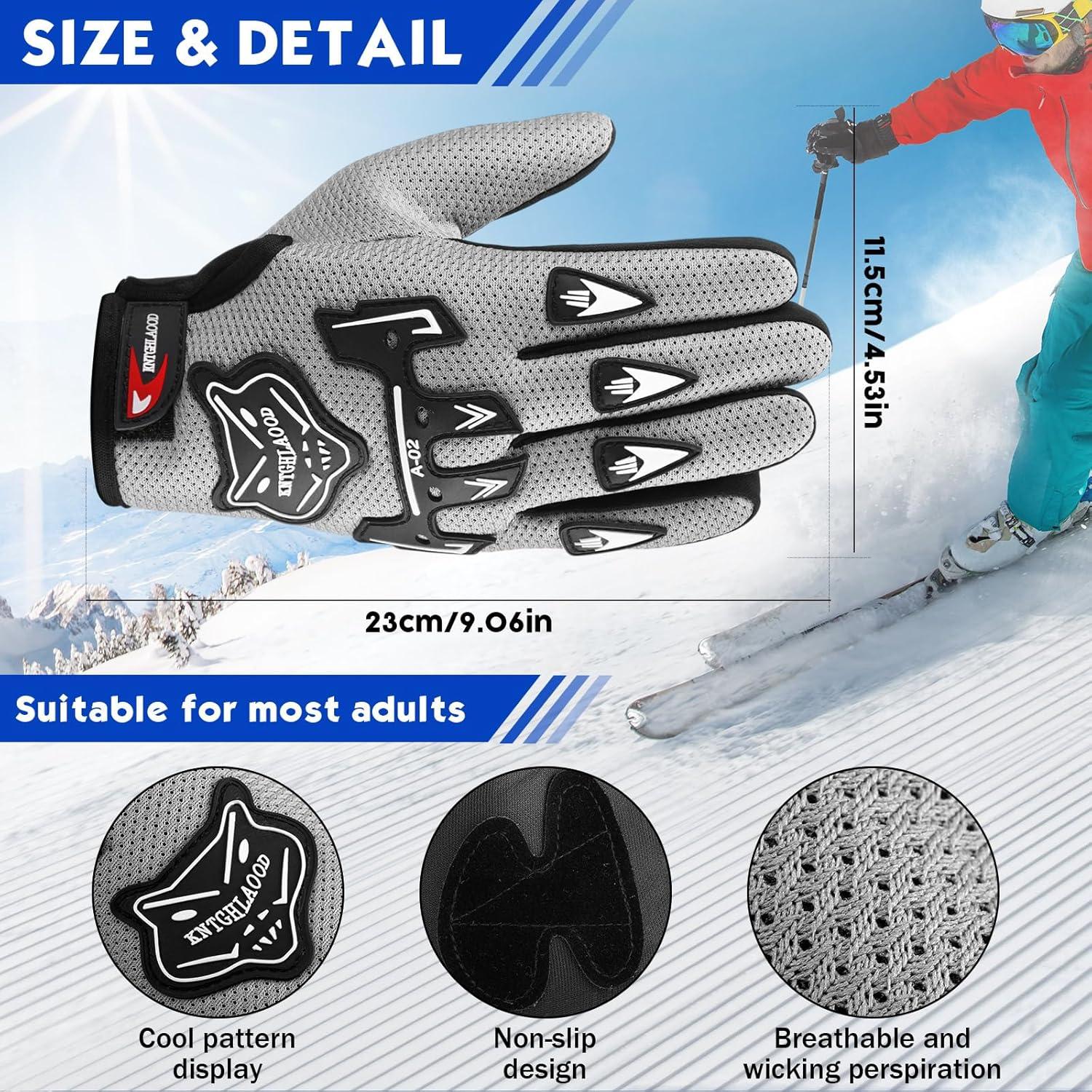 Guantes de Ciclismo Frienda Gris 23x11.5cm Invierno