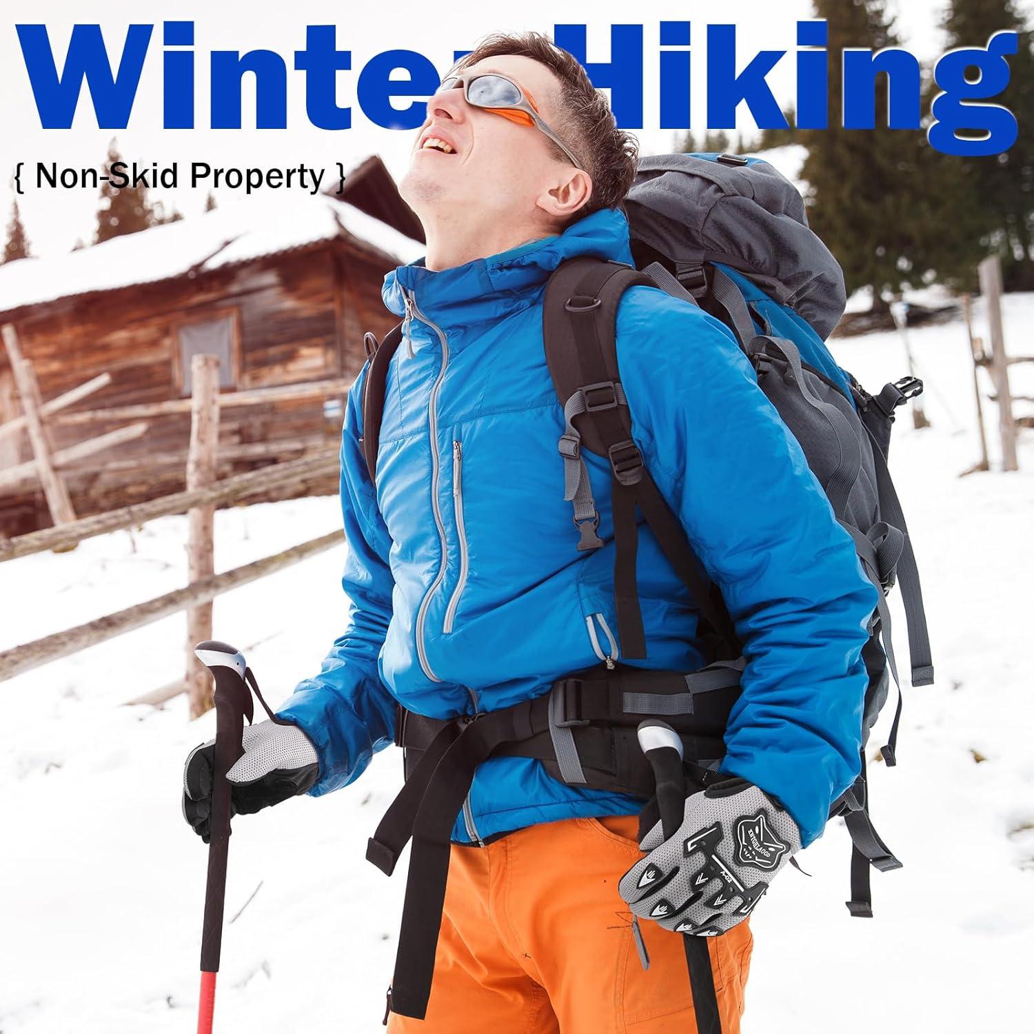 Guantes de Ciclismo Frienda Gris 23x11.5cm Invierno