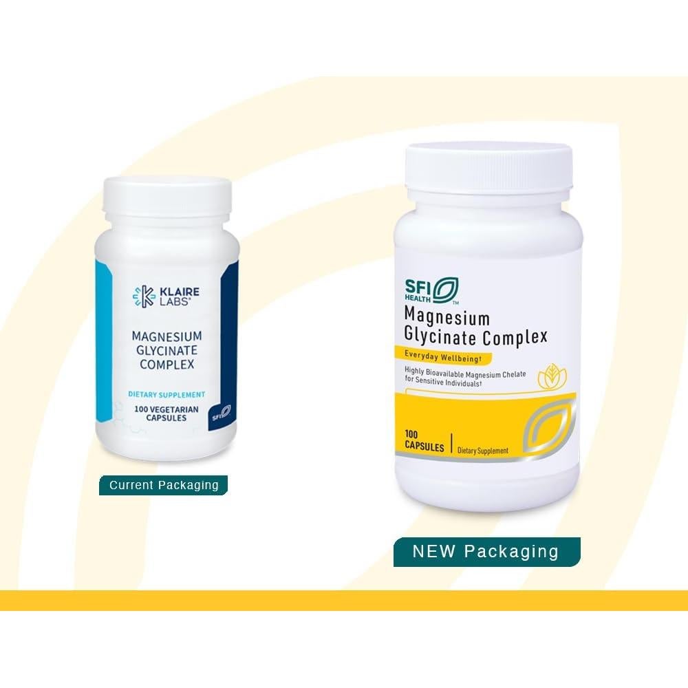 Klaire Labs Glicinato de Magnesio 100 Cápsulas - Absorción Óptima
