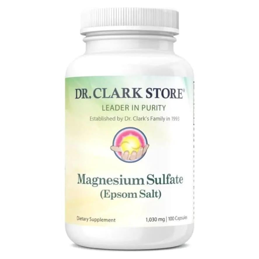 Sulfato de Magnesio USP Dr. Clark 1030 mg - 100 Cápsulas