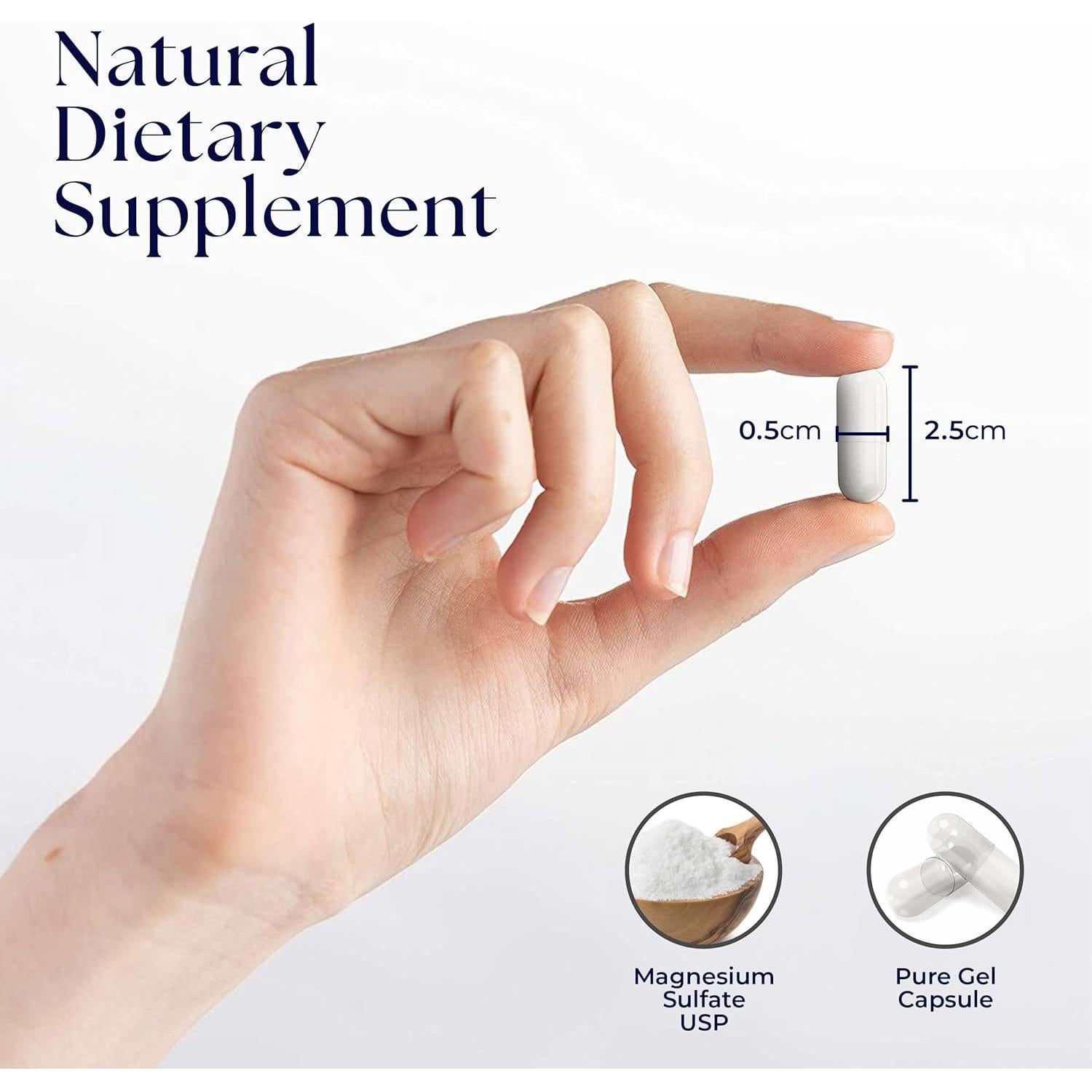 Sulfato de Magnesio USP Dr. Clark 1030 mg - 100 Cápsulas