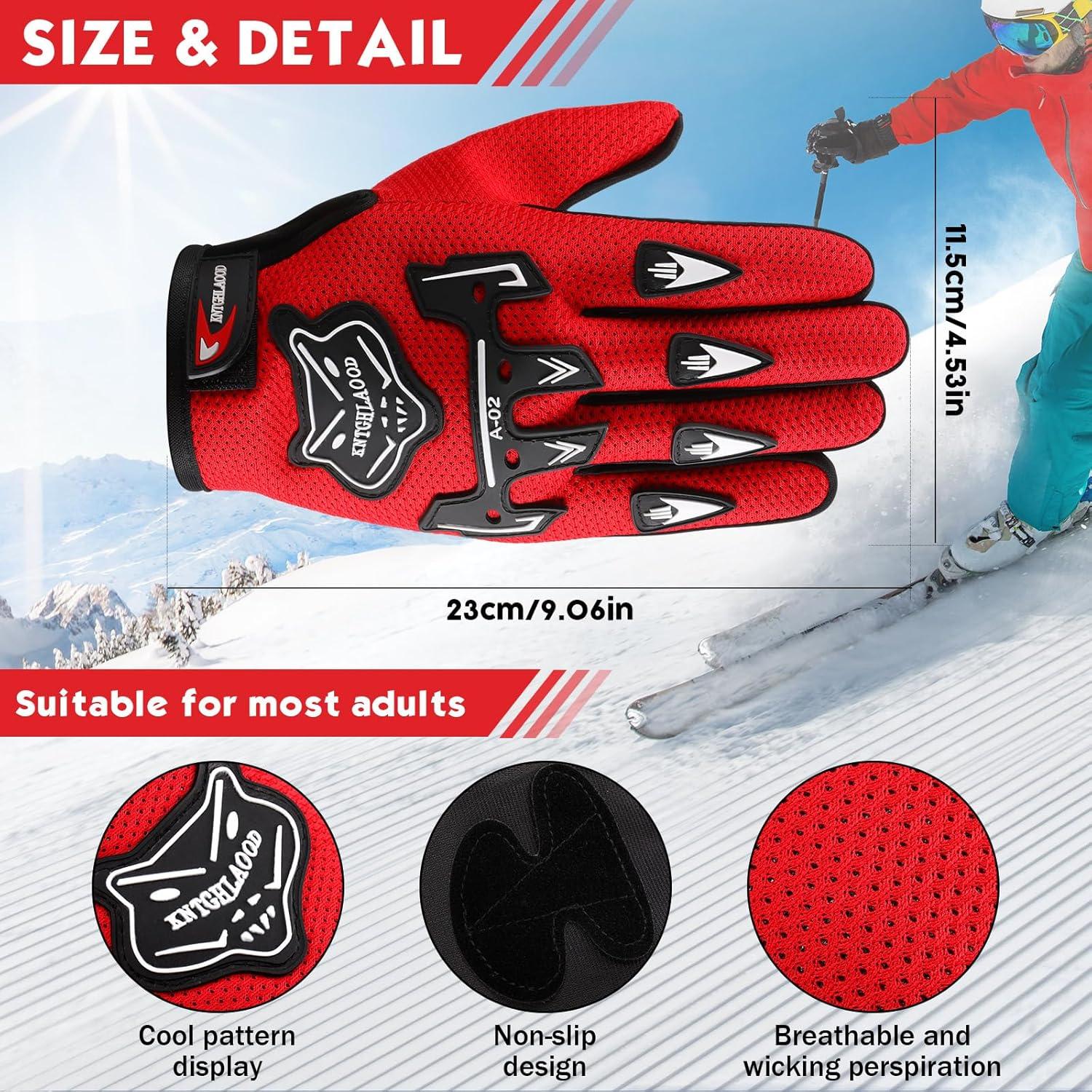 Guantes de Ciclismo Frienda Rojo 23x11.5cm Invierno