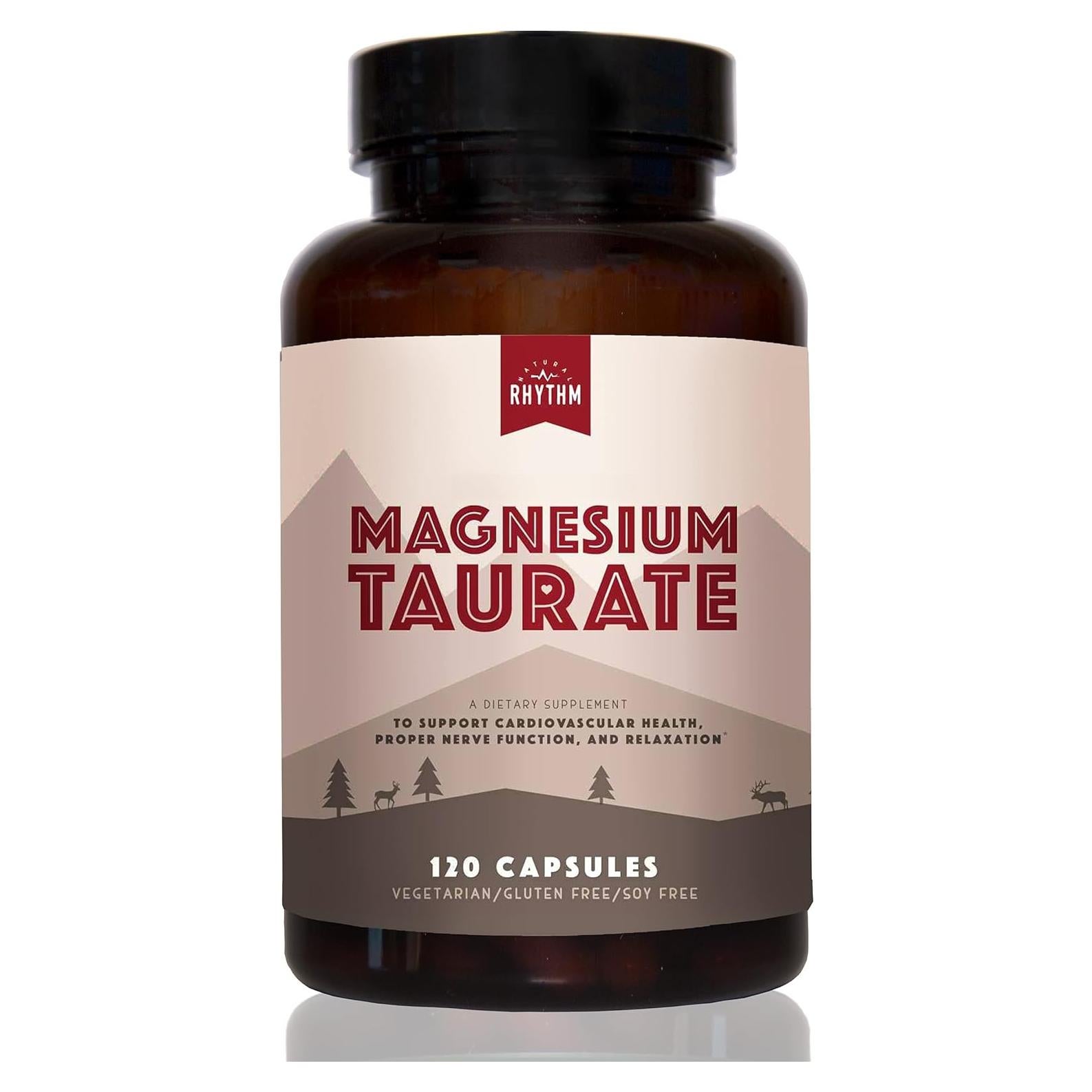 Magnesio Taurato Ritmo Natural 750mg 120 Cápsulas Alta Absorción