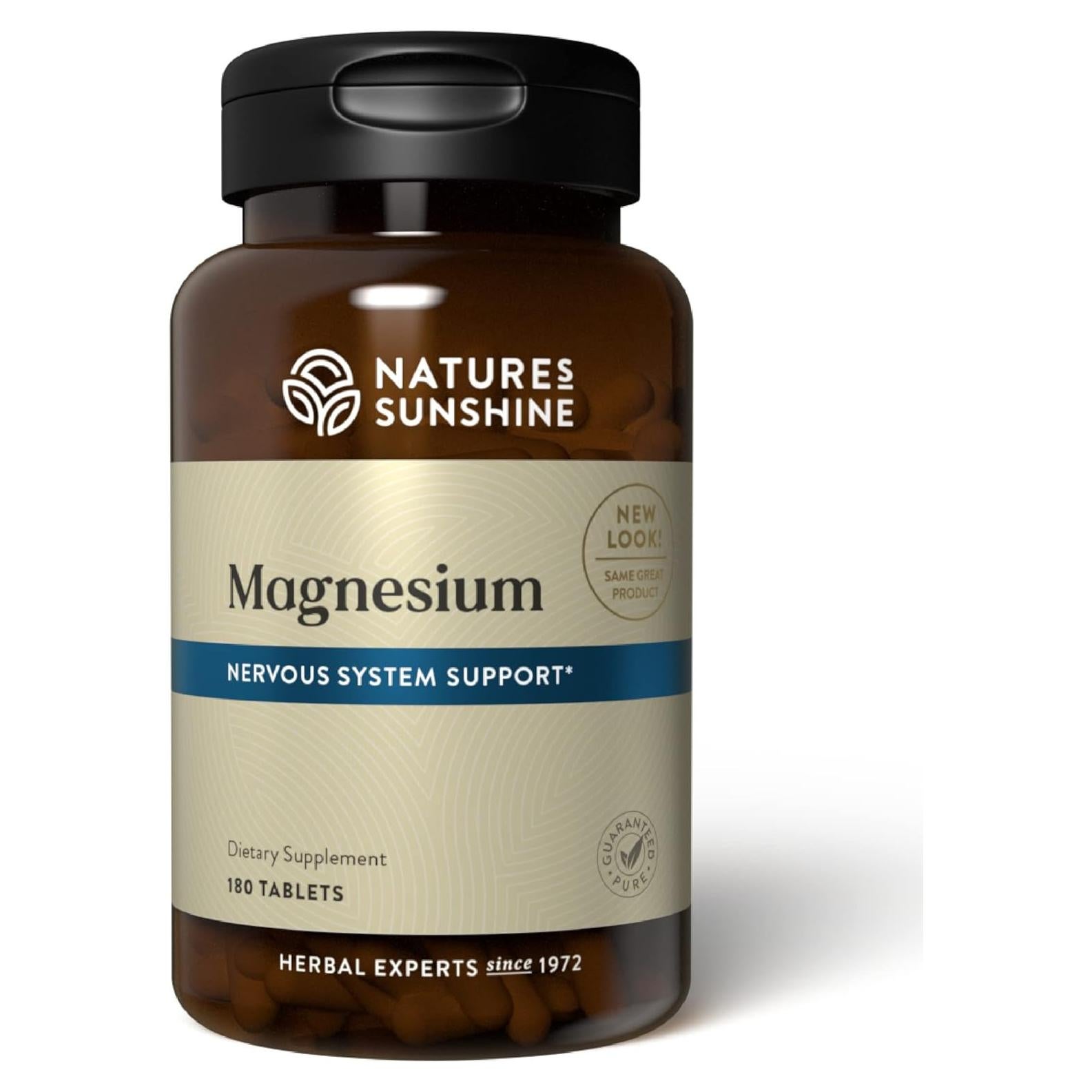 Magnesio Nature's Sunshine 250 mg 180 Tabletas Energía y Nervios