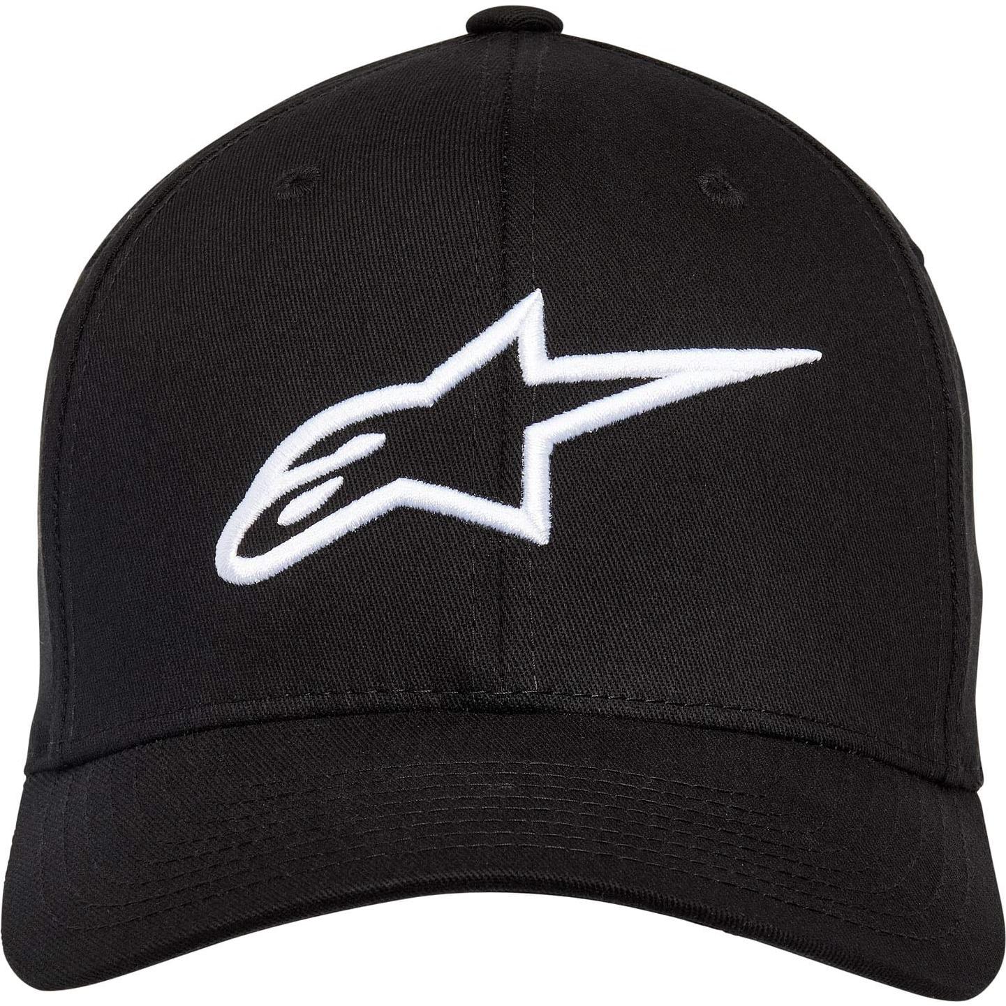 Gorra Flexfit Curva Alpinestars Hombre Negro/Blanco