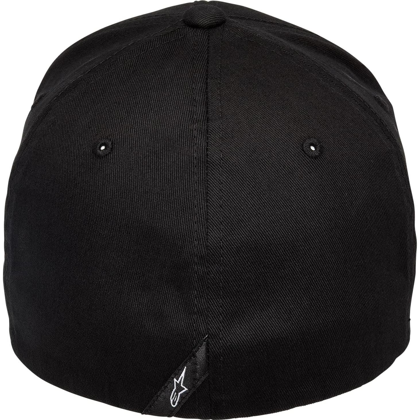 Gorra Flexfit Curva Alpinestars Hombre Negro/Blanco