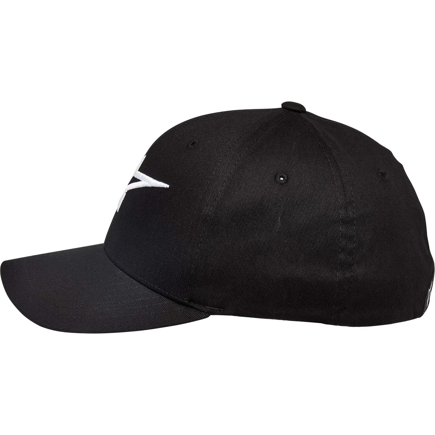 Gorra Flexfit Curva Alpinestars Hombre Negro/Blanco