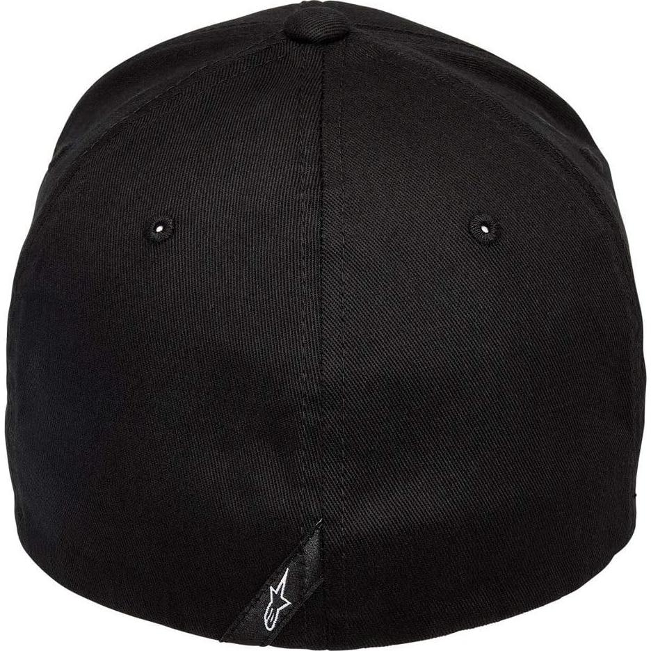 Gorra Flexfit Alpinestars Curva Hombre Negro/Blanco