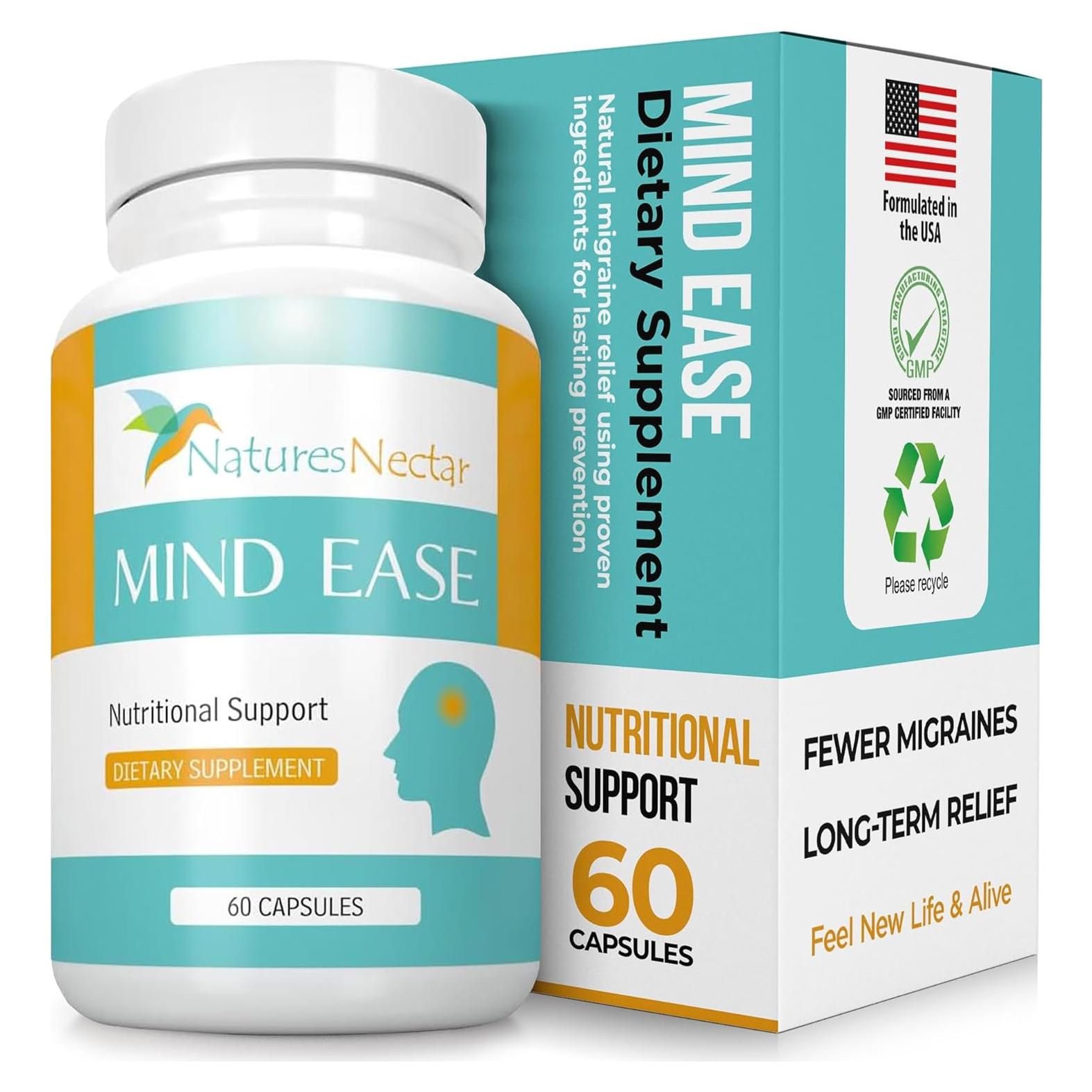 Néctar de la Naturaleza Cápsulas para Migrañas 60 Unidades