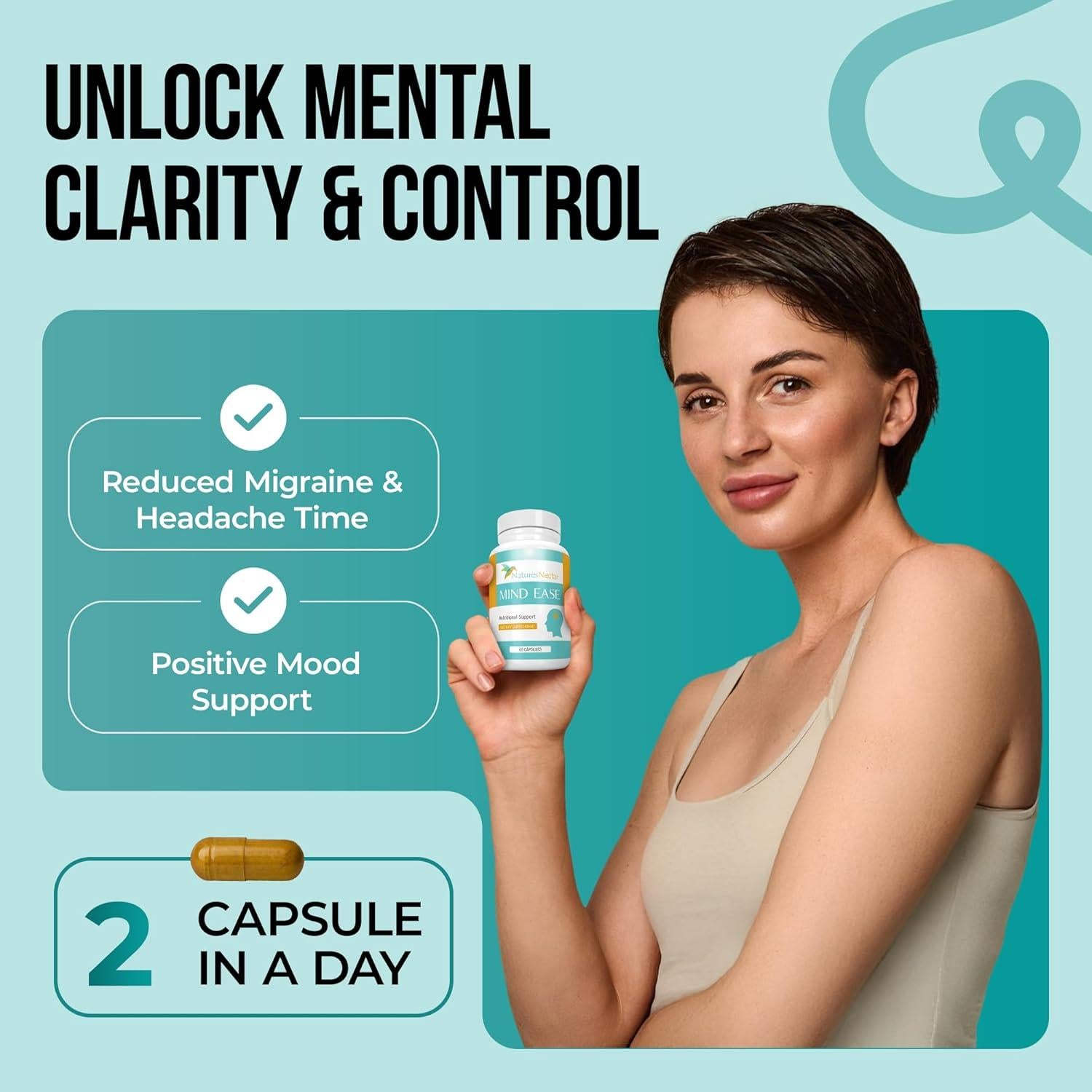 Néctar de la Naturaleza Cápsulas para Migrañas 60 Unidades