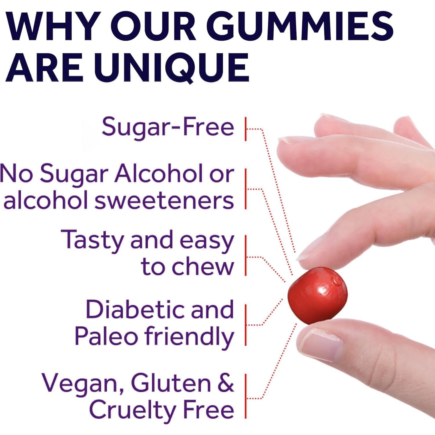 Gomitas de Magnesio Veganas Holistic Method Cereza 120 Unidades