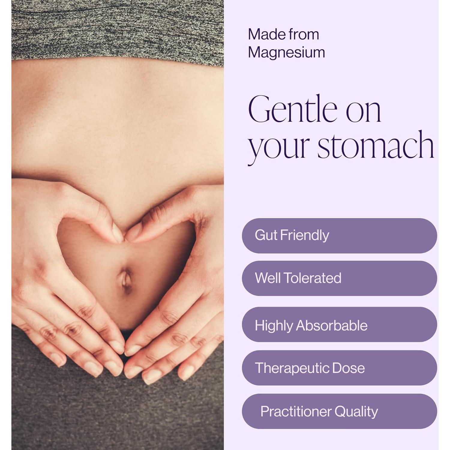 Suplemento de Glicinato de Magnesio Micronutrientes Puros 200mg 180 Cápsulas