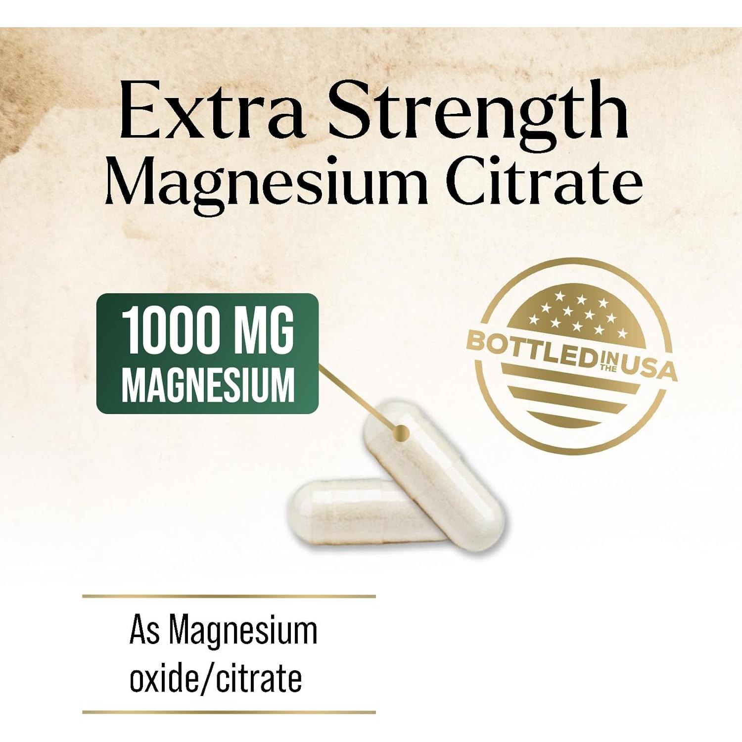 Citrato de Magnesio 1000mg Nature's Peak - 120 Cápsulas