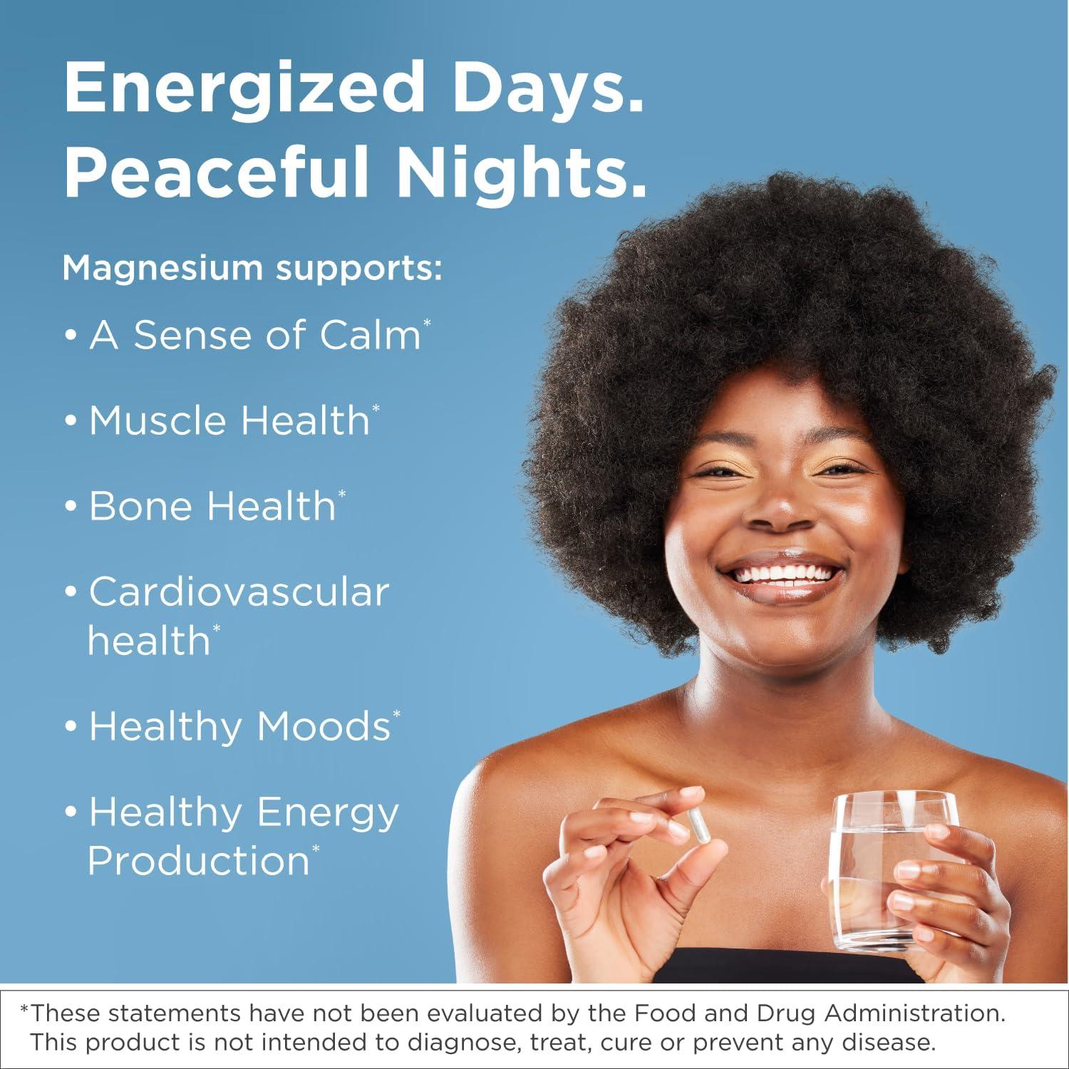 Complejo de Glicinato de Magnesio Designs for Health 240 Cápsulas