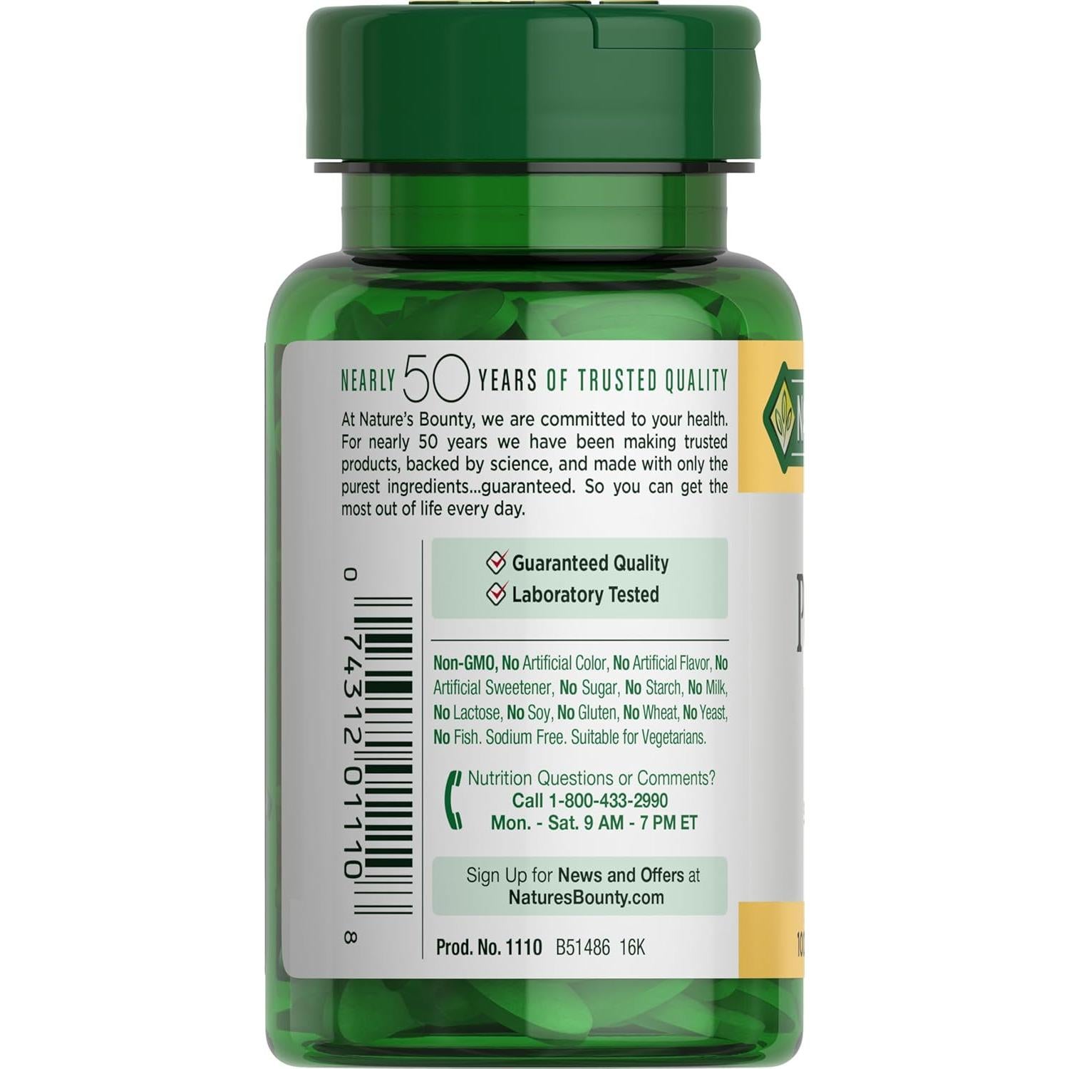 Potasio Nature's Bounty 99 mg 100 Tabletas Vegetarianas