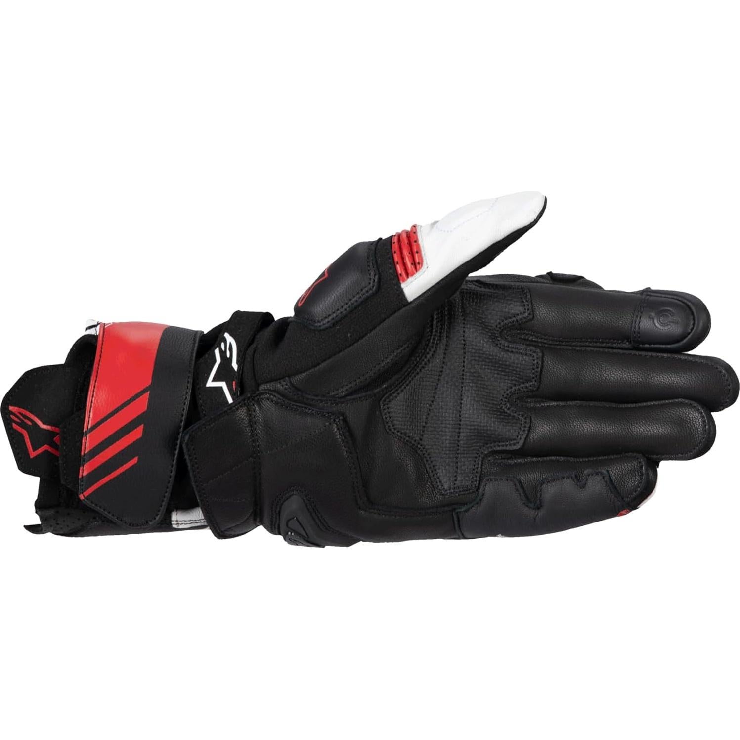 Guantes de Motociclismo Alpinestars GP Plus R V3, Negro/Blanco