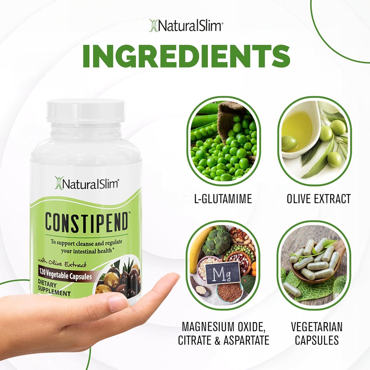 NaturalSlim Óxido de Magnesio 120 Cápsulas - Alivio Estreñimiento