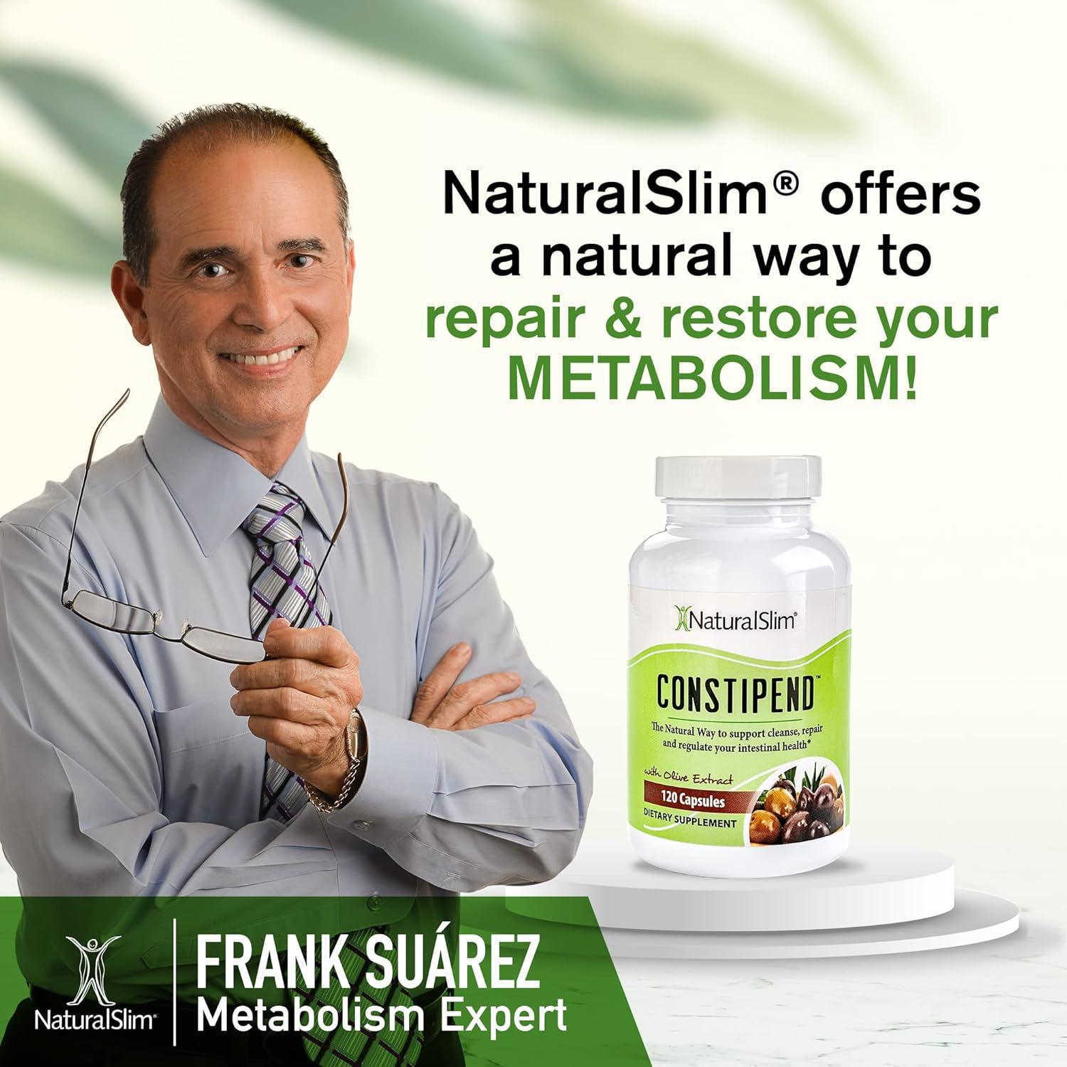 NaturalSlim Óxido de Magnesio 120 Cápsulas - Alivio Estreñimiento