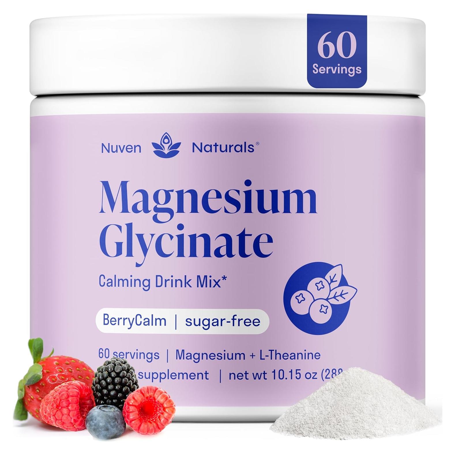 Polvo de Glicinato de Magnesio Ruveda Naturals 300g - Relajación