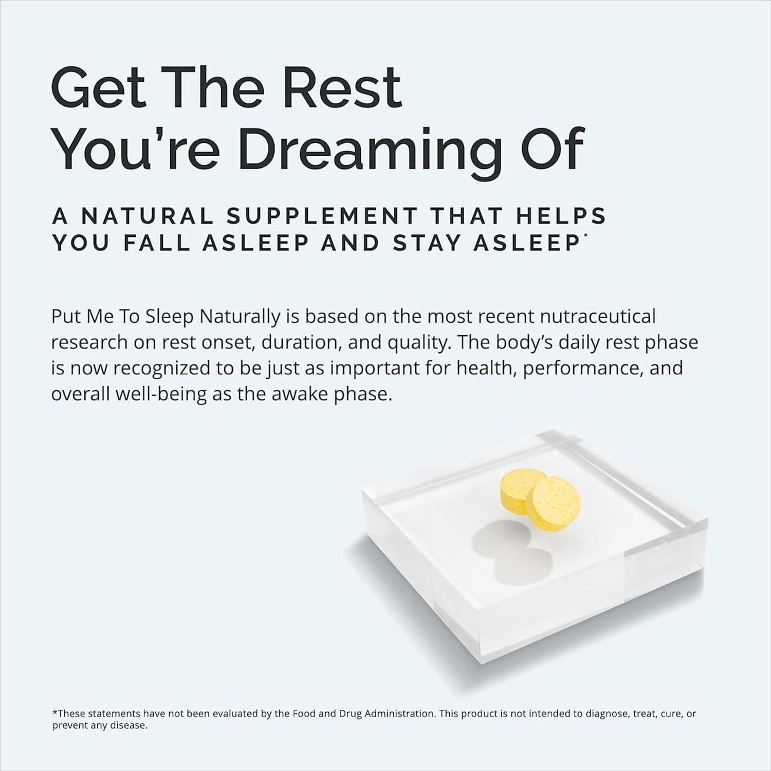 Suplemento para Dormir BrainMD - 90 Tabletas Masticables con Melatonina, GABA y Magnesio