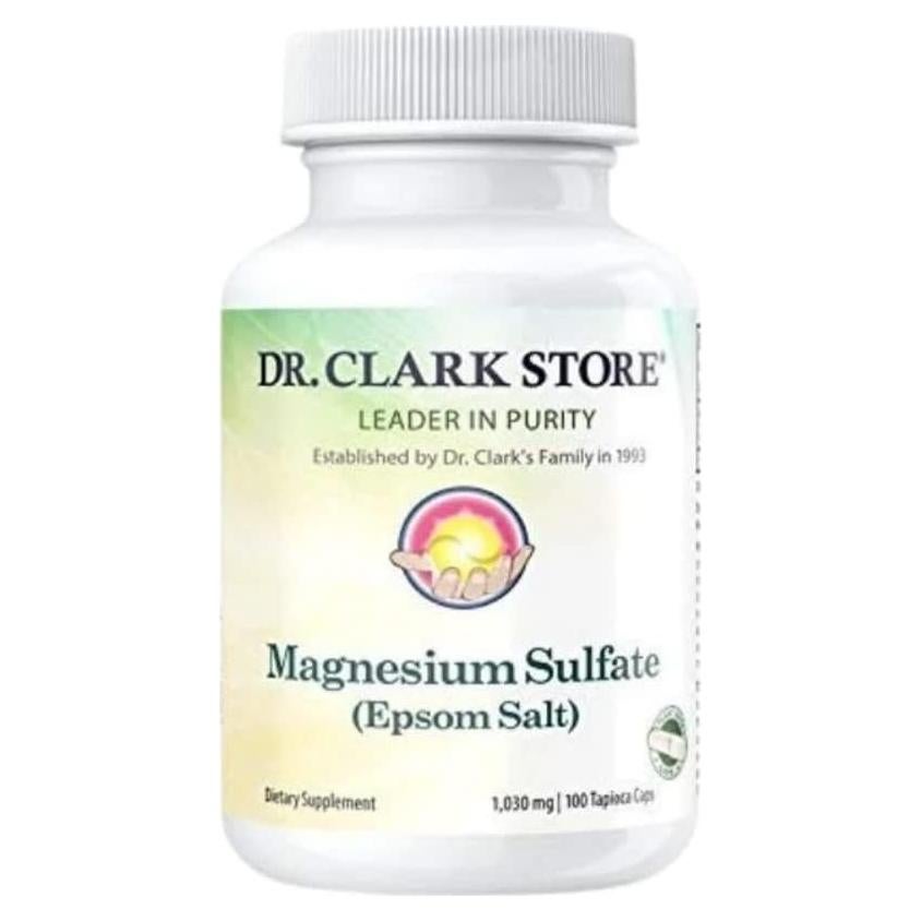 Sulfato de Magnesio Dr Clark Store 1030 mg 100 Cápsulas