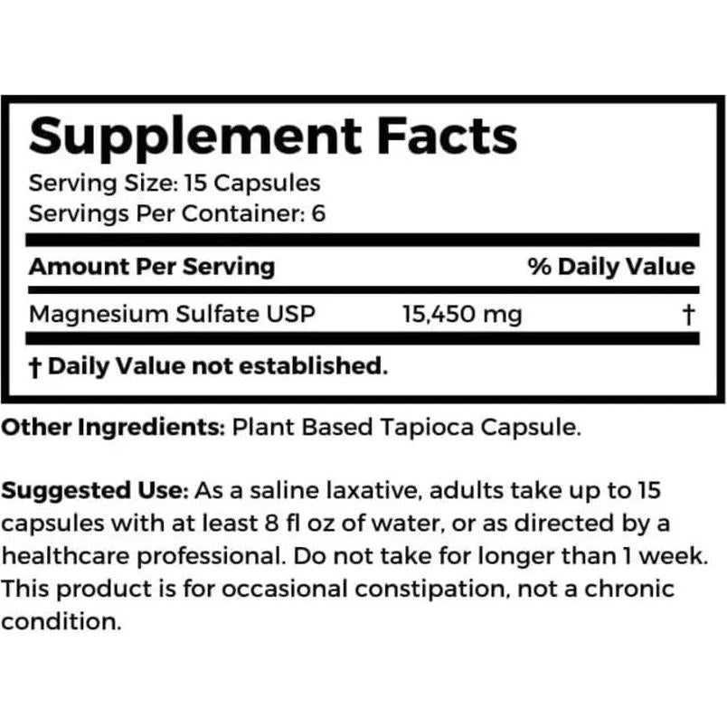 Sulfato de Magnesio Dr Clark Store 1030 mg 100 Cápsulas