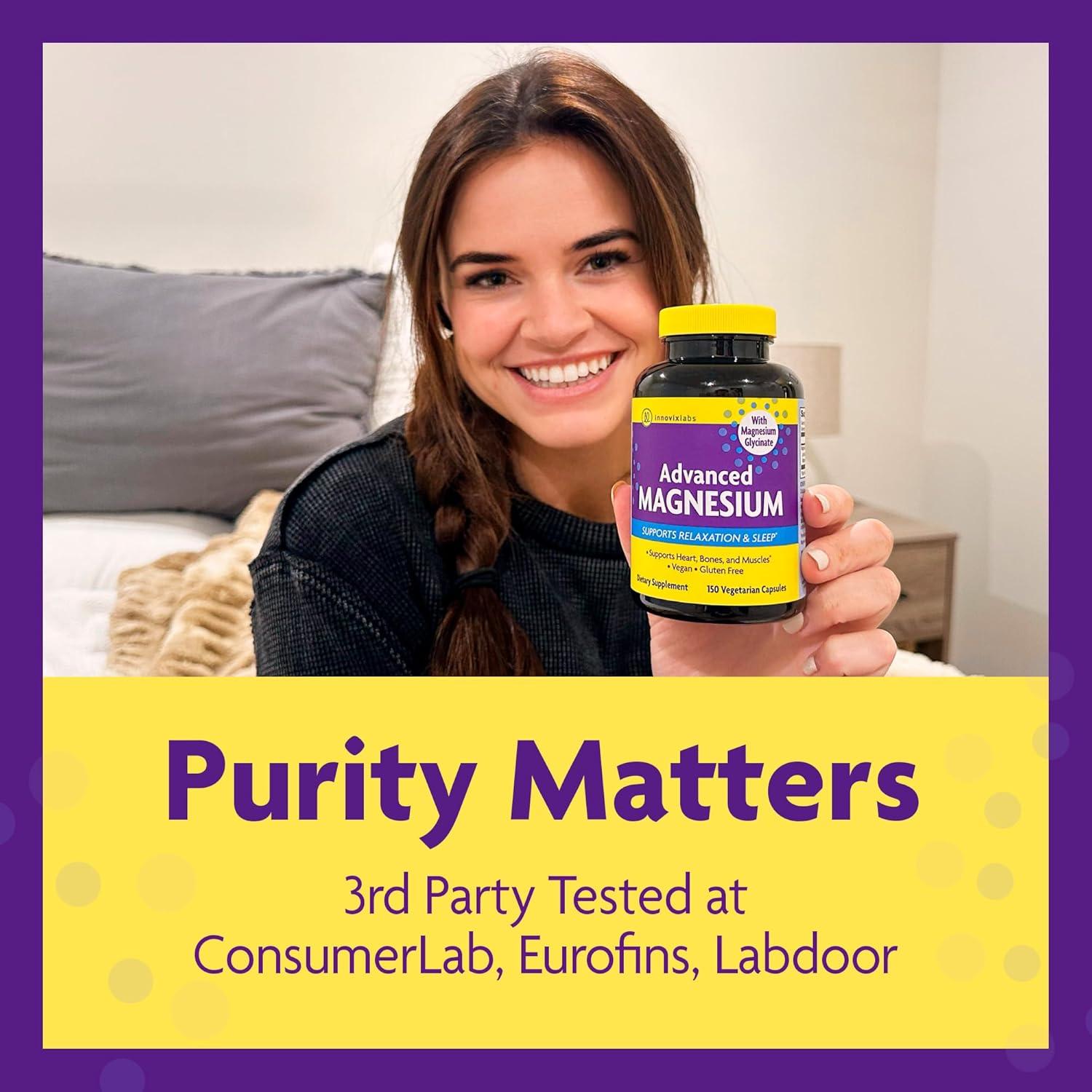 Cápsulas de Magnesio Glicinato y Malato InnovixLabs - 150 Ct