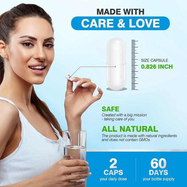 Suplemento de Magnesio Triple ASSR 300mg - 120 Cápsulas Veganas