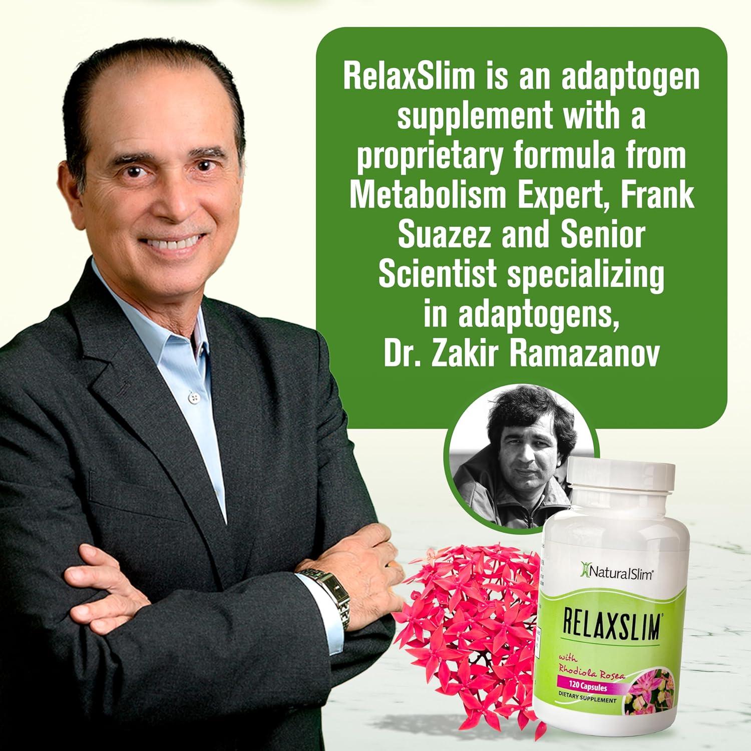 RelaxSlim Suplemento Natural 120 Cápsulas - Rhodiola Rosea